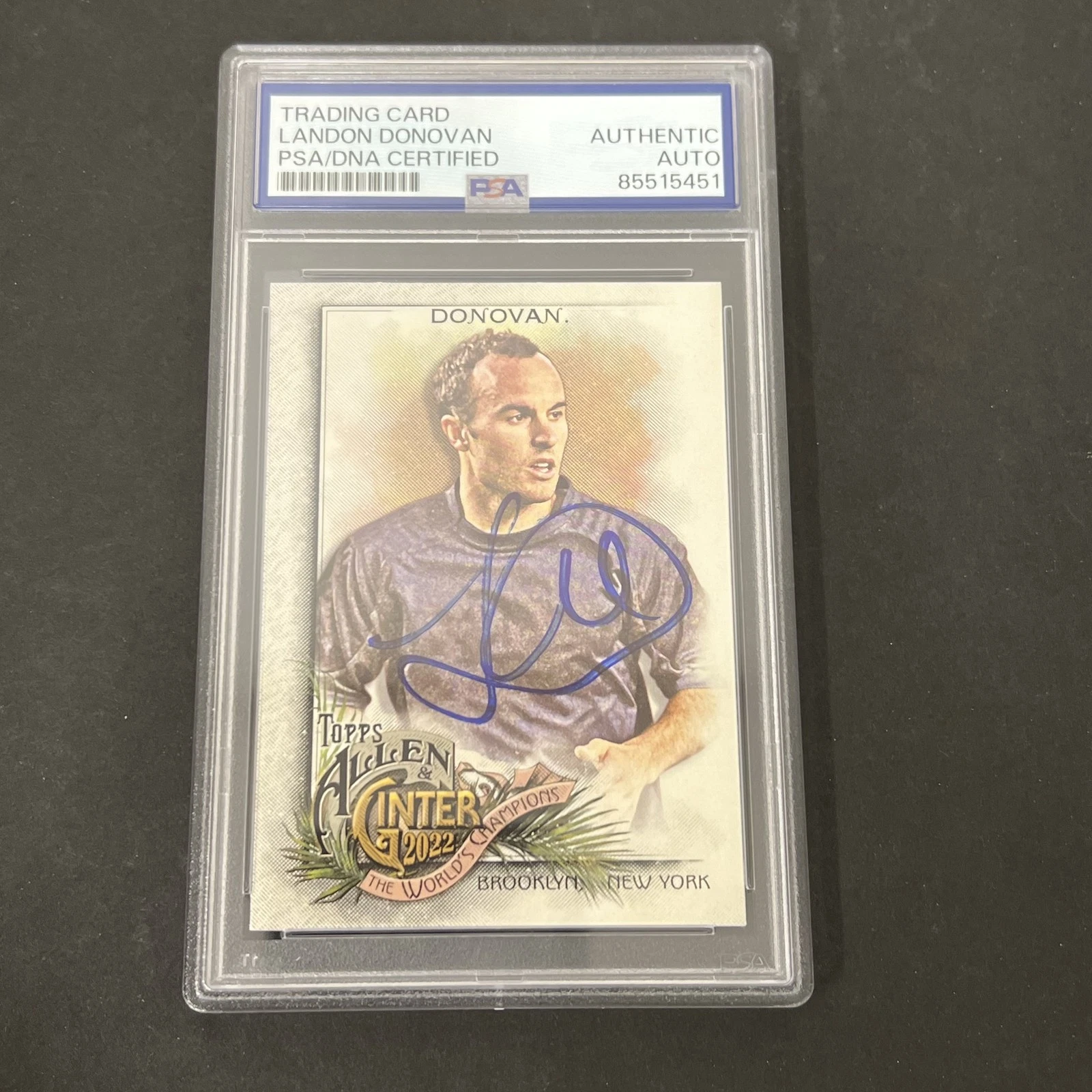 2022 Topps Allen & Ginter #184 Landon Donovan signed card PSA