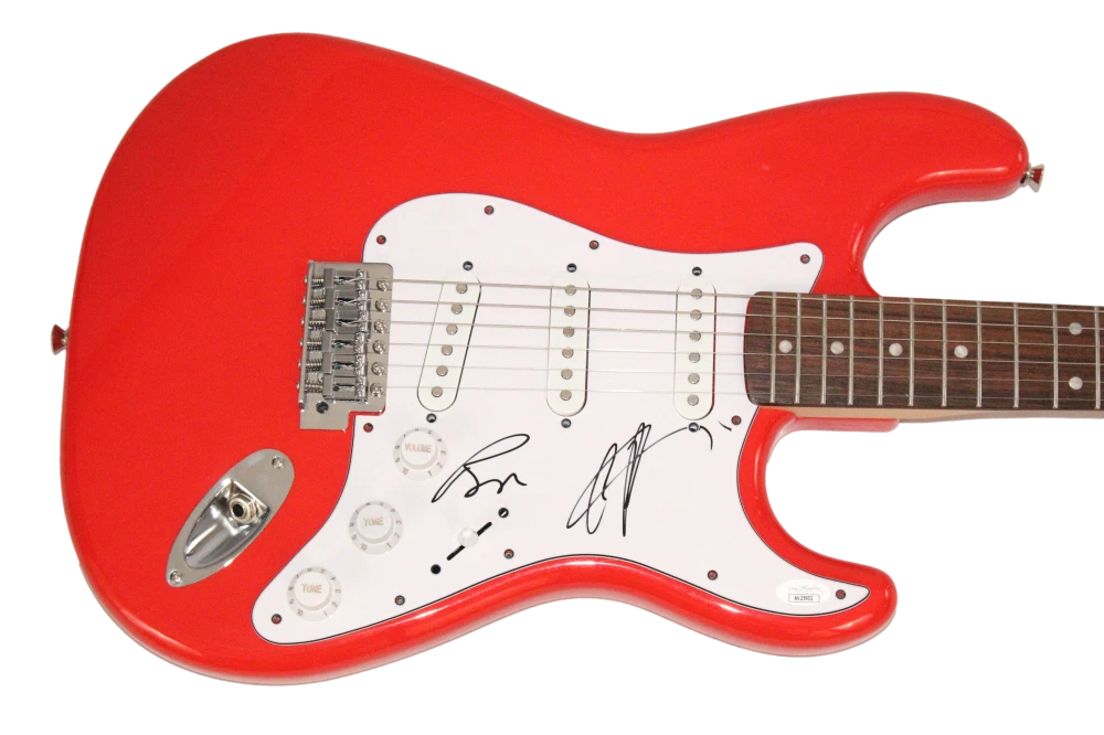 Nick Carter & Brian Littrell Signed Autograph Guitar - Backstreet Boys JSA COA