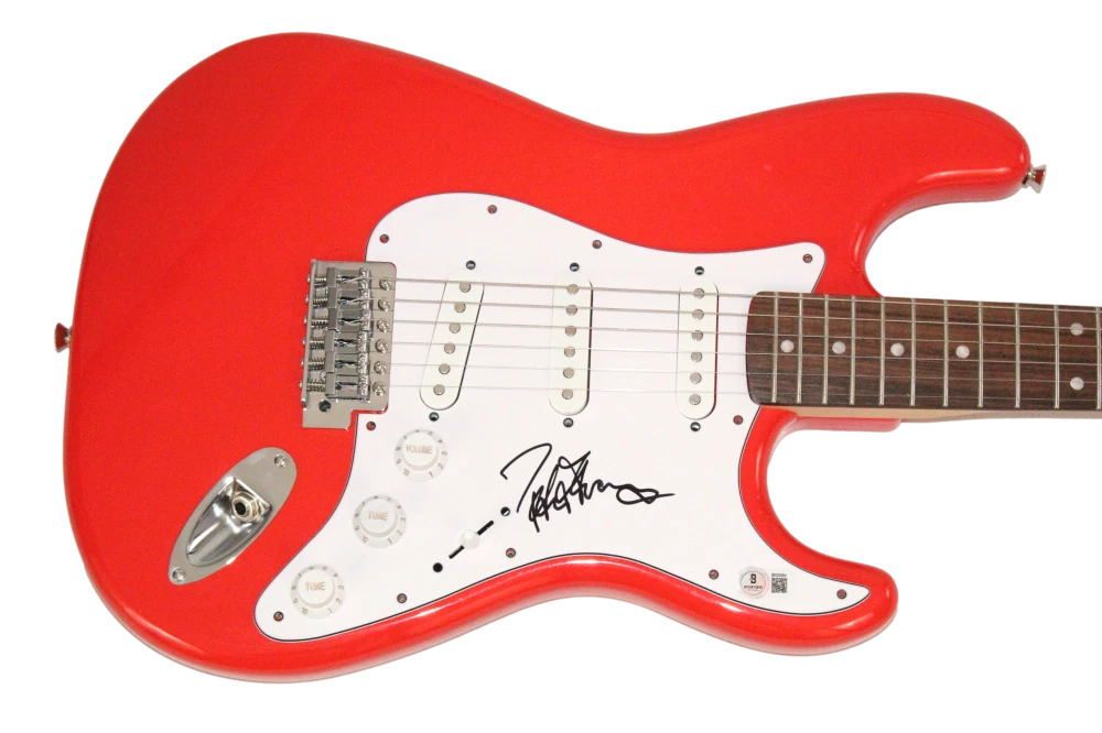 Peter Frampton Signed Autograph Red Electric Guitar - Comes Alive w/ JSA COA