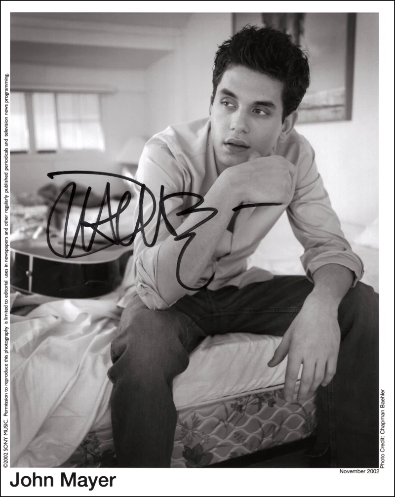 John Mayer Signed Autograph 8x10 Photo - Heavier Things Guitar God w/ JSA COA