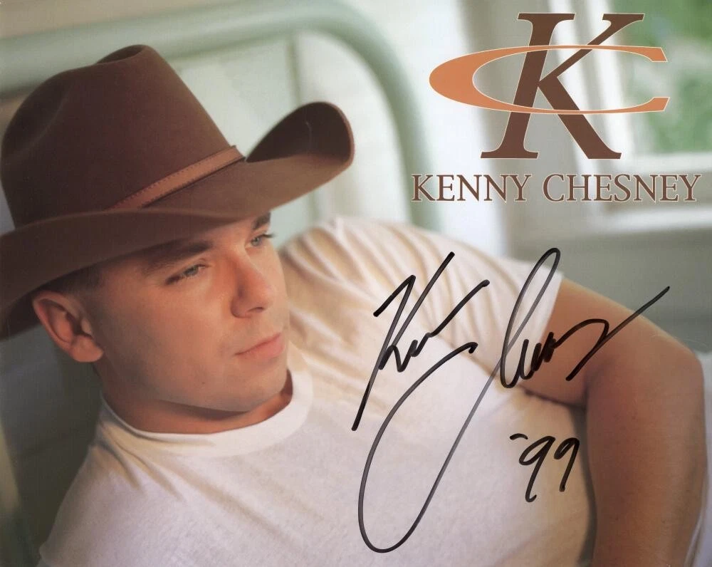 Kenny Chesney Signed Autograph 8x10 Original Vintage Fan Club Photo w/ JSA COA