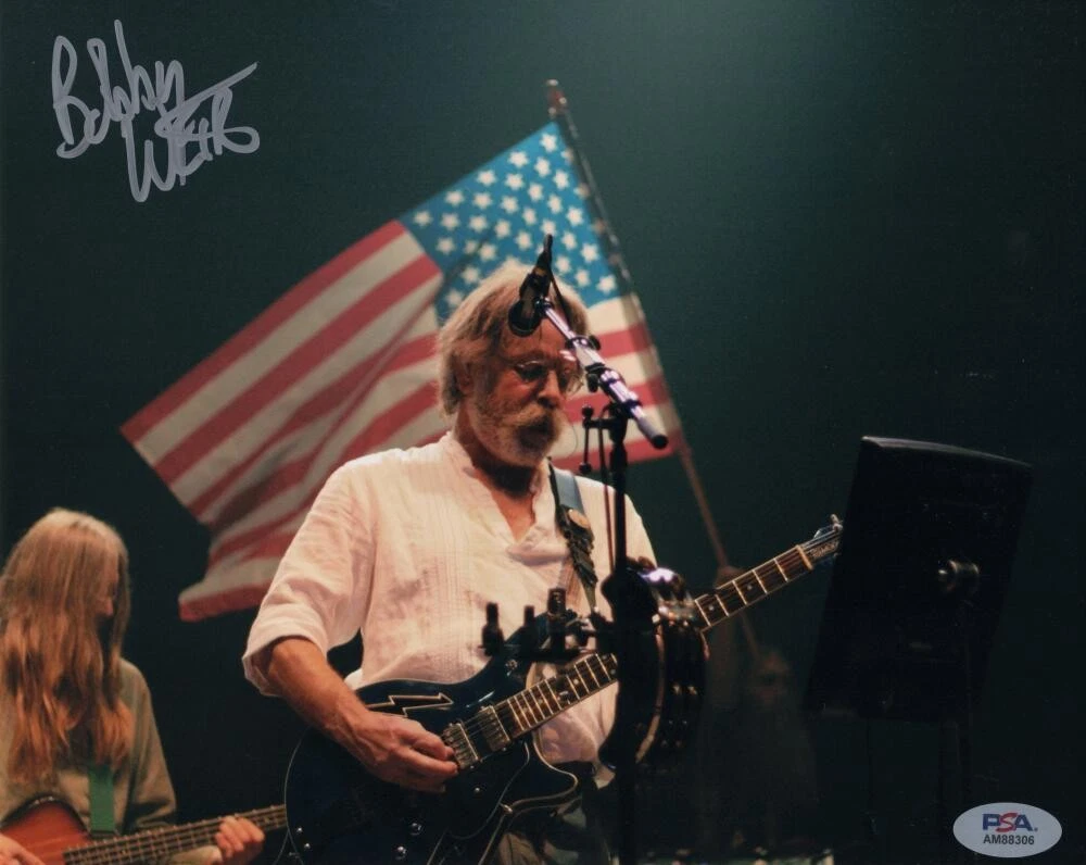 Bob Weir Grateful Dead Signed Autograph 8x10 Photo - Wake of the Flood PSA COA