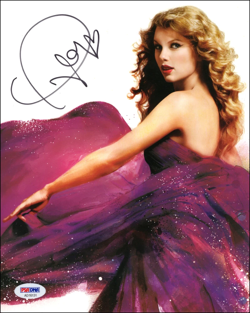 Taylor Swift Signed Autograph 8x10 Speak Now Original Promo Photo w/ PSA COA
