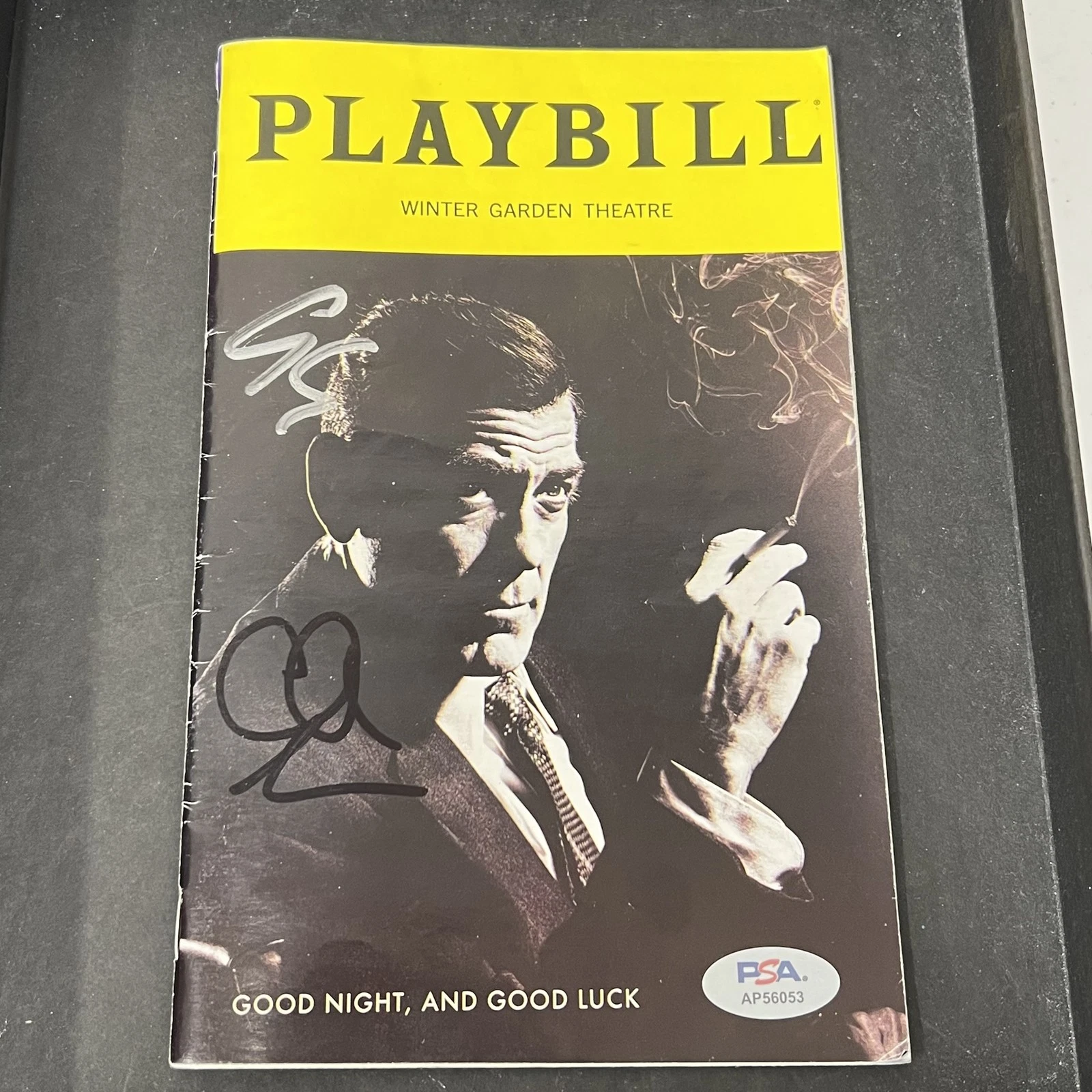 George Clooney & Clark Gregg Signed PLAYBILL PSA/DNA Autographed