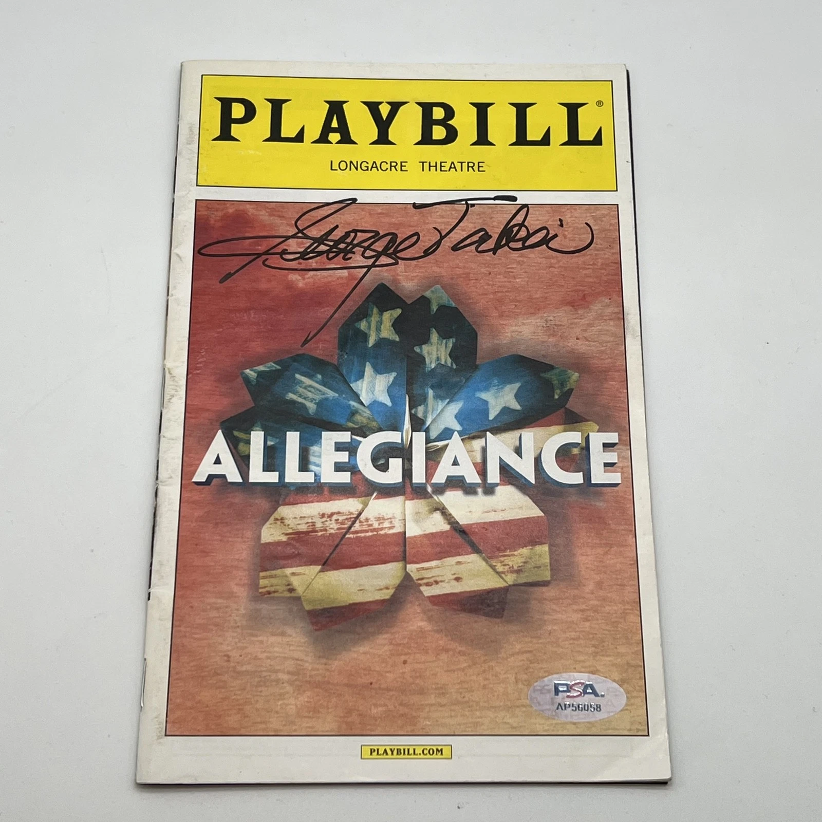 GEORGE TAKEI SIGNED PLAYBILL PSA/DNA AUTOGRAPHED COLLECTIBLE MEMORABILIA