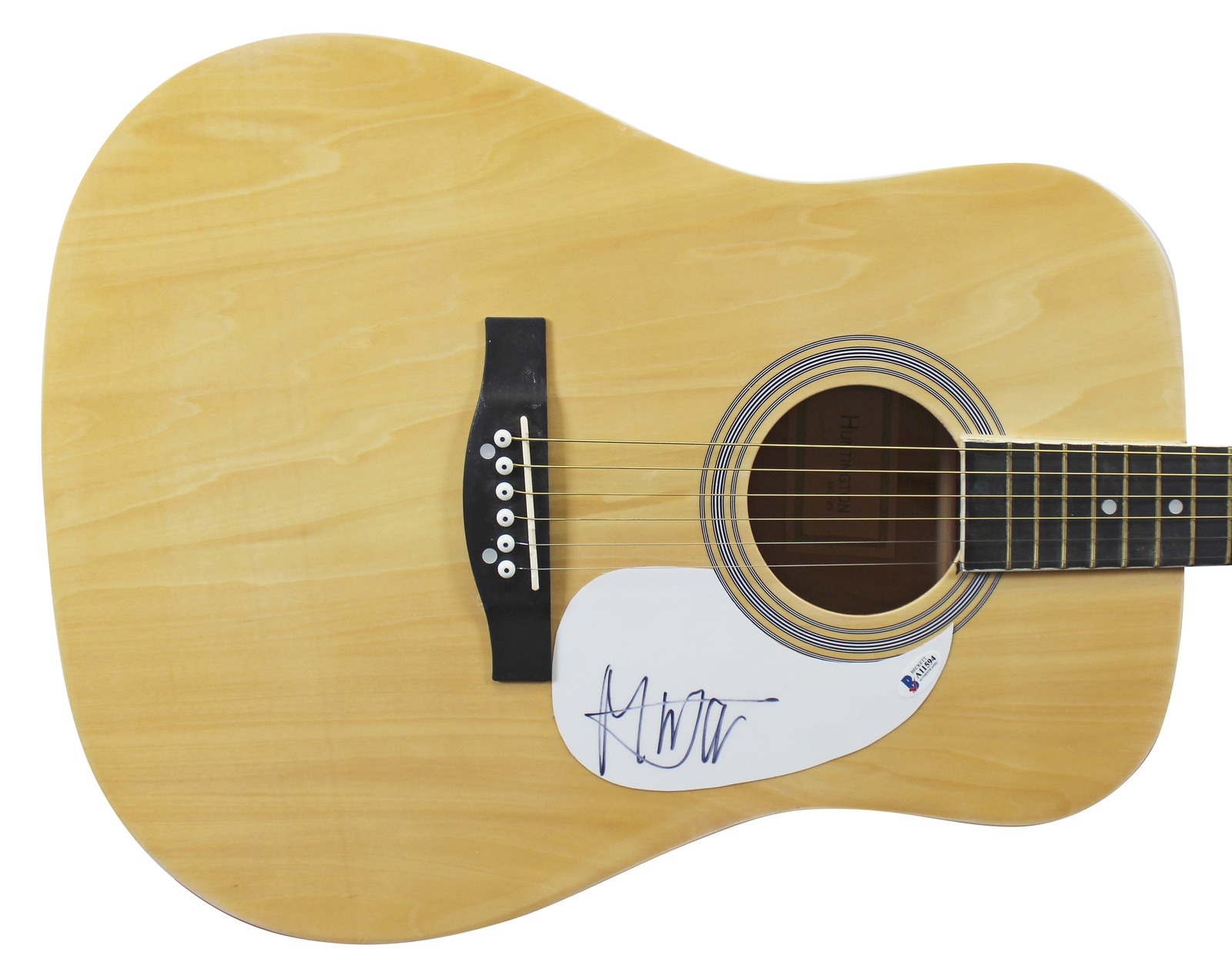 Mick Jagger Rolling Stones Authentic Signed Natural Acoustic Guitar BAS #A11594