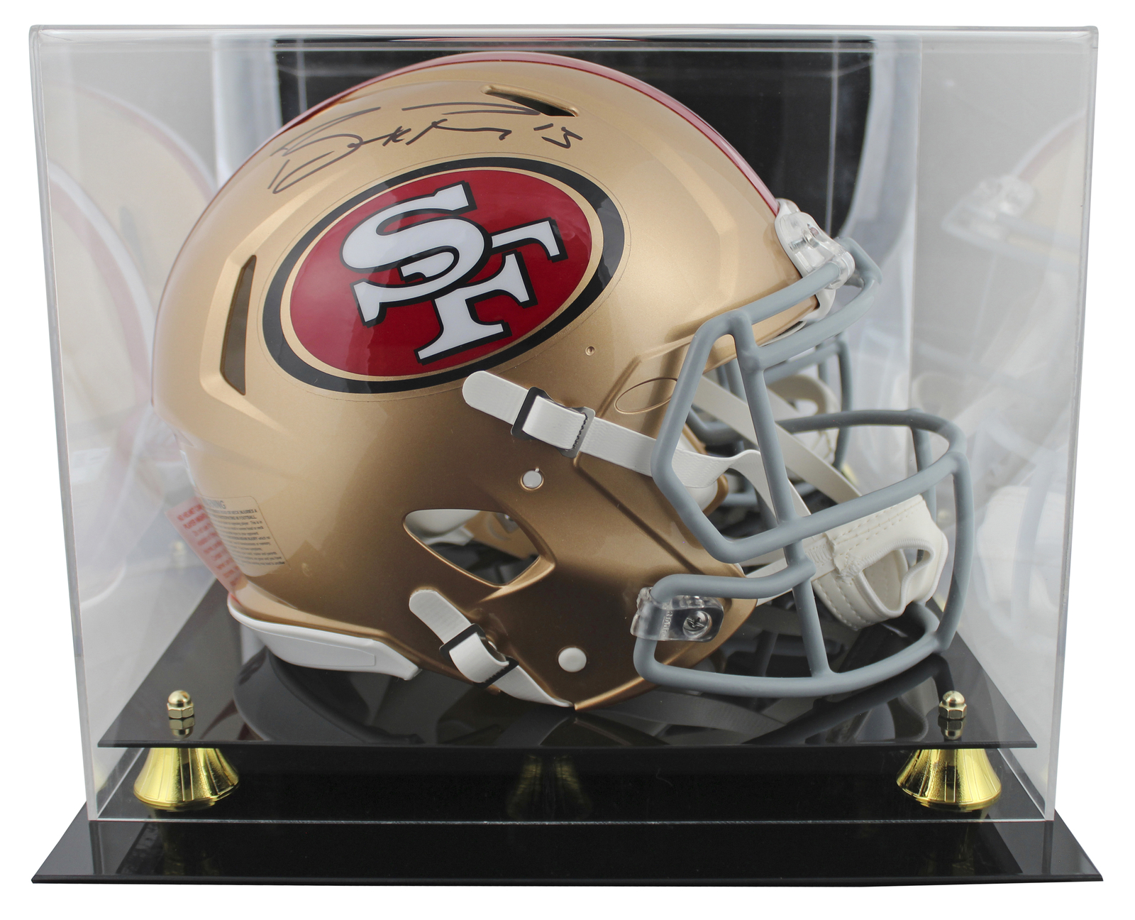 49ERS BROCK PURDY SIGNED FULL SIZE SPEED PROLINE HELMET W/ CASE FANATICS COLLECTIBLE MEMORABILIA