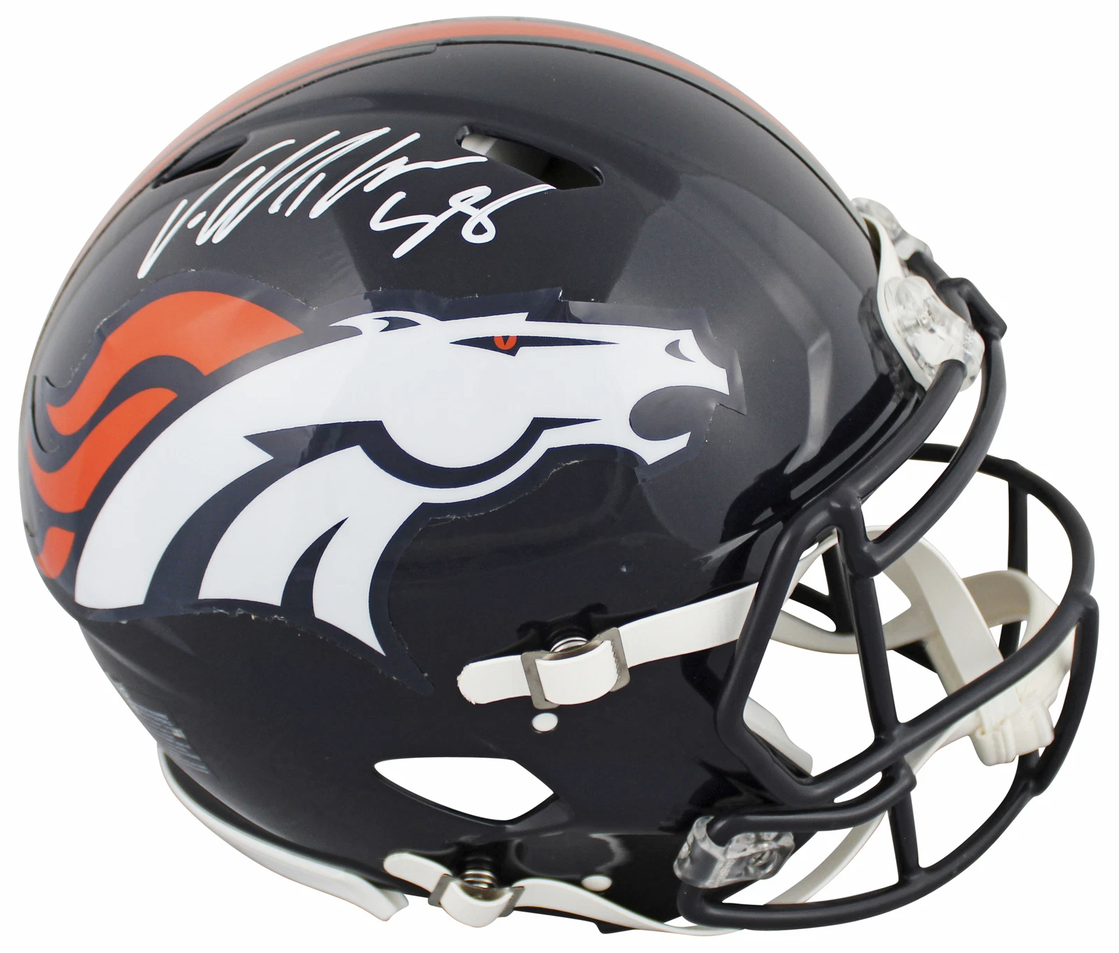 Broncos Von Miller Authentic Signed Full Size Speed Proline Helmet BAS Witnessed