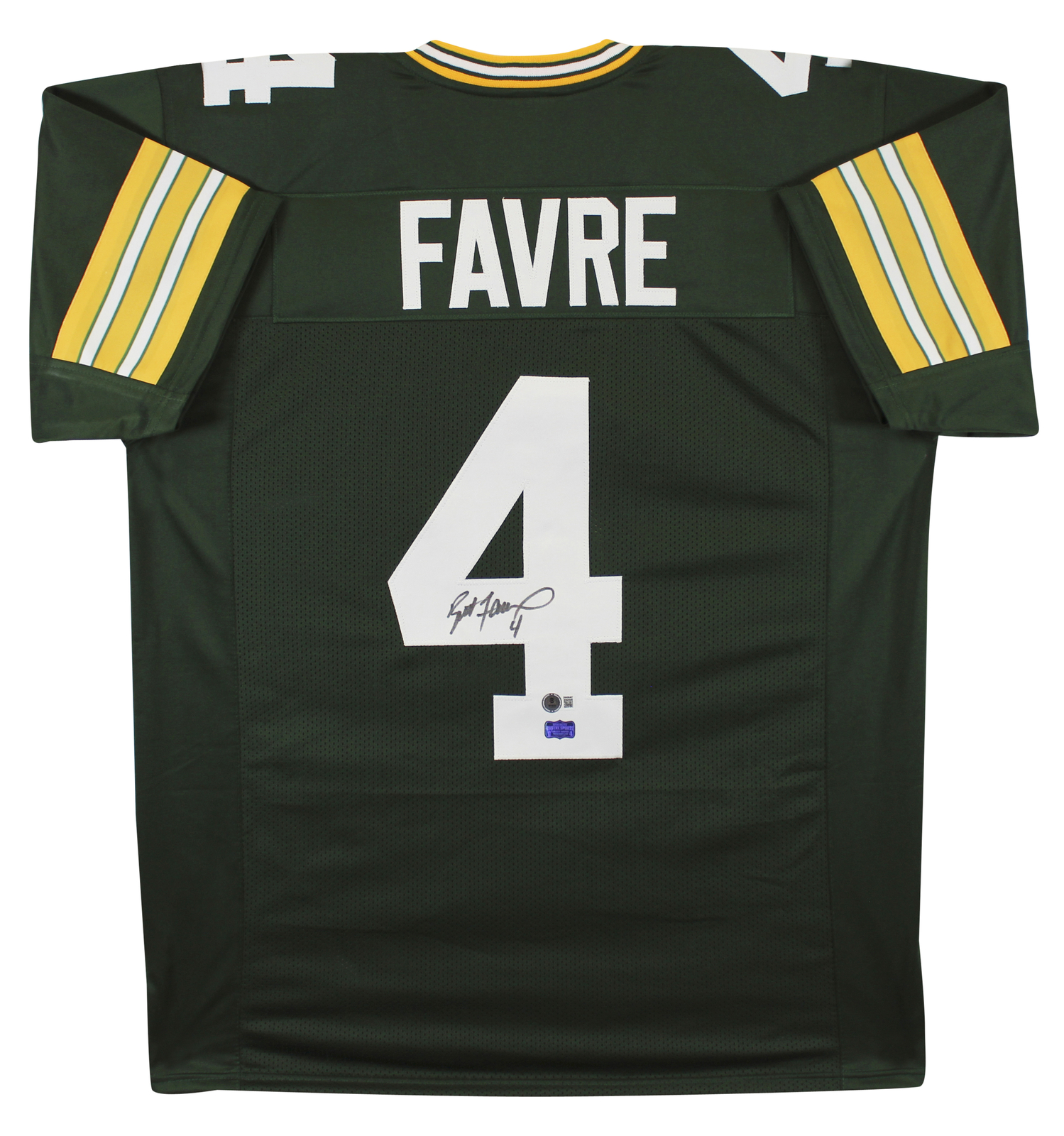 Brett Favre Authentic Signed Green Pro Style Jersey Autographed BAS Witnessed