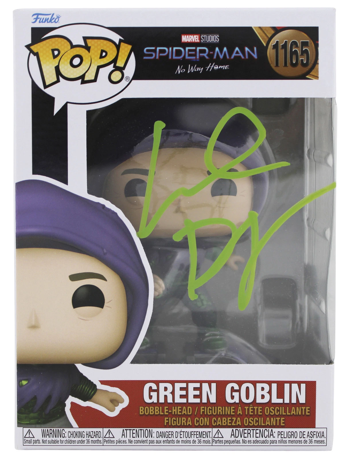 WILLEM DAFOE  SIGNED GREEN GOBLIN #1165 FUNKO POP VINYL FIGURE BAS #BQ96264 COLLECTIBLE MEMORABILIA