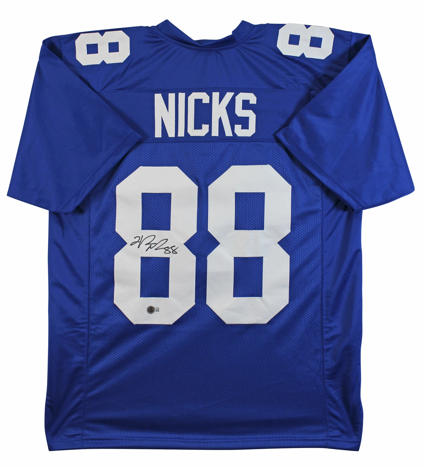 Hakeem Nicks Authentic Signed Blue Pro Style Jersey Autographed BAS