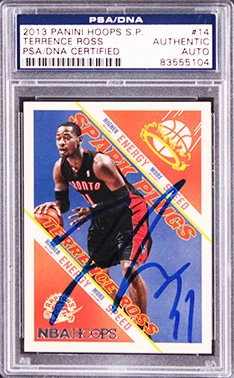 Raptors Terrance Ross Signed 2013 Panini Hoops S.P. #14 Card PSA/DNA Slabbed