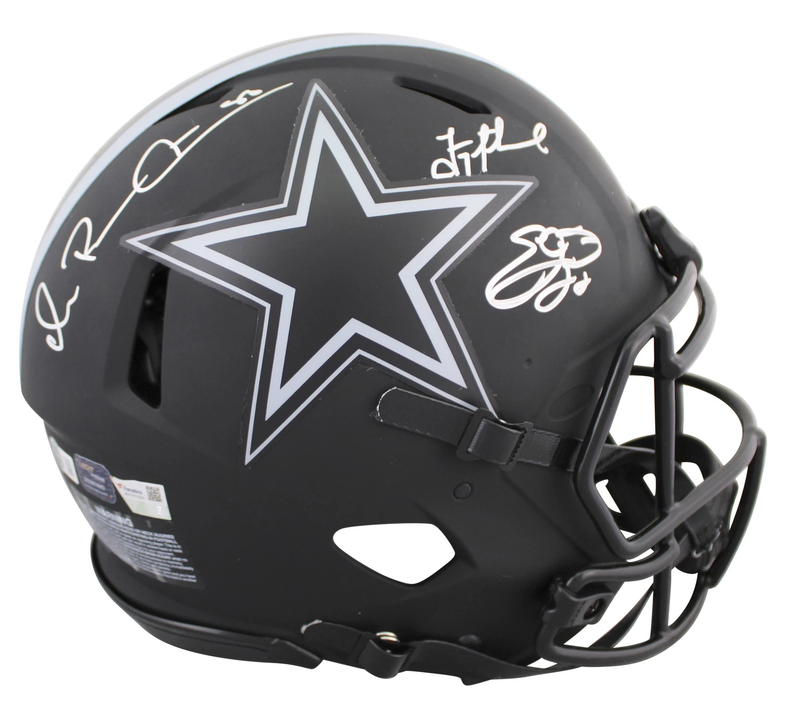 Cowboys (3) Aikman, Smith & Irvin Signed Eclipse F/S Speed Proline Helmet BAS W