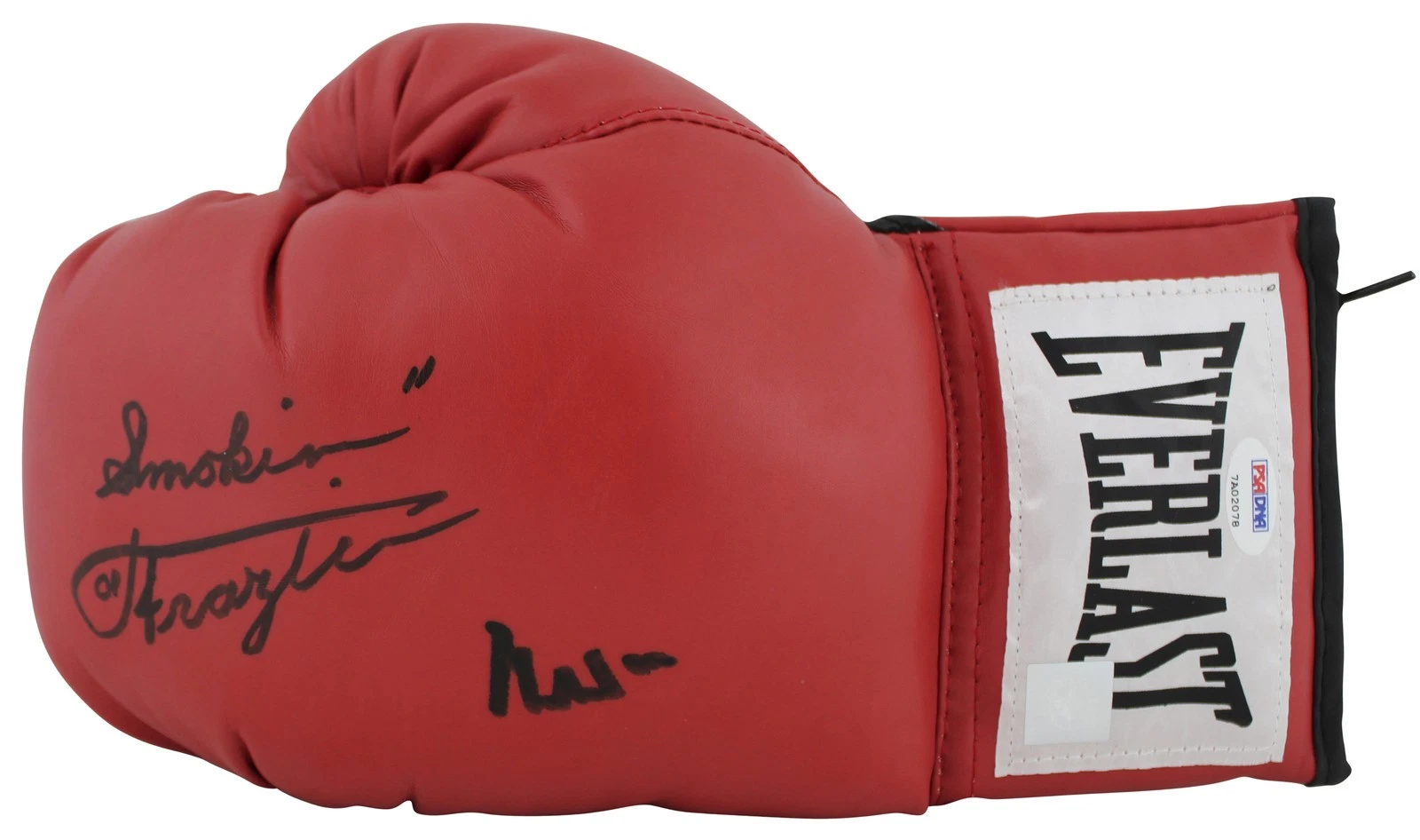 Muhammad Ali & Joe Frazier Signed Red Everlast Boxing Glove PSA/DNA #7A02078