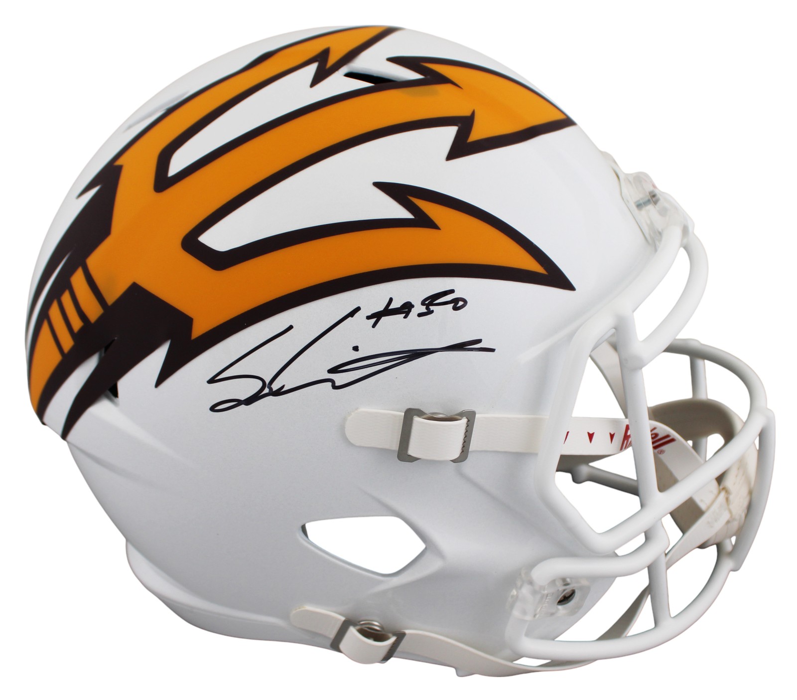 ARIZONA STATE SAM LEAVITT SIGNED WHITE ALT FULL SIZE SPEED REP HELMET BAS WIT COLLECTIBLE MEMORABILIA