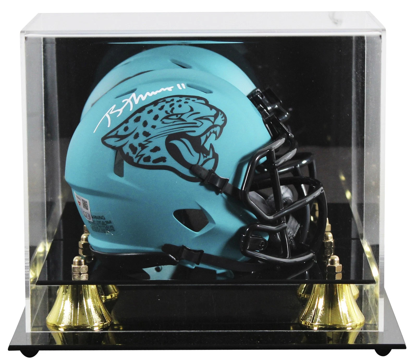 Jaguars Brian Thomas Jr. Signed Rave Speed Mini Helmet W/ Case Fanatics
