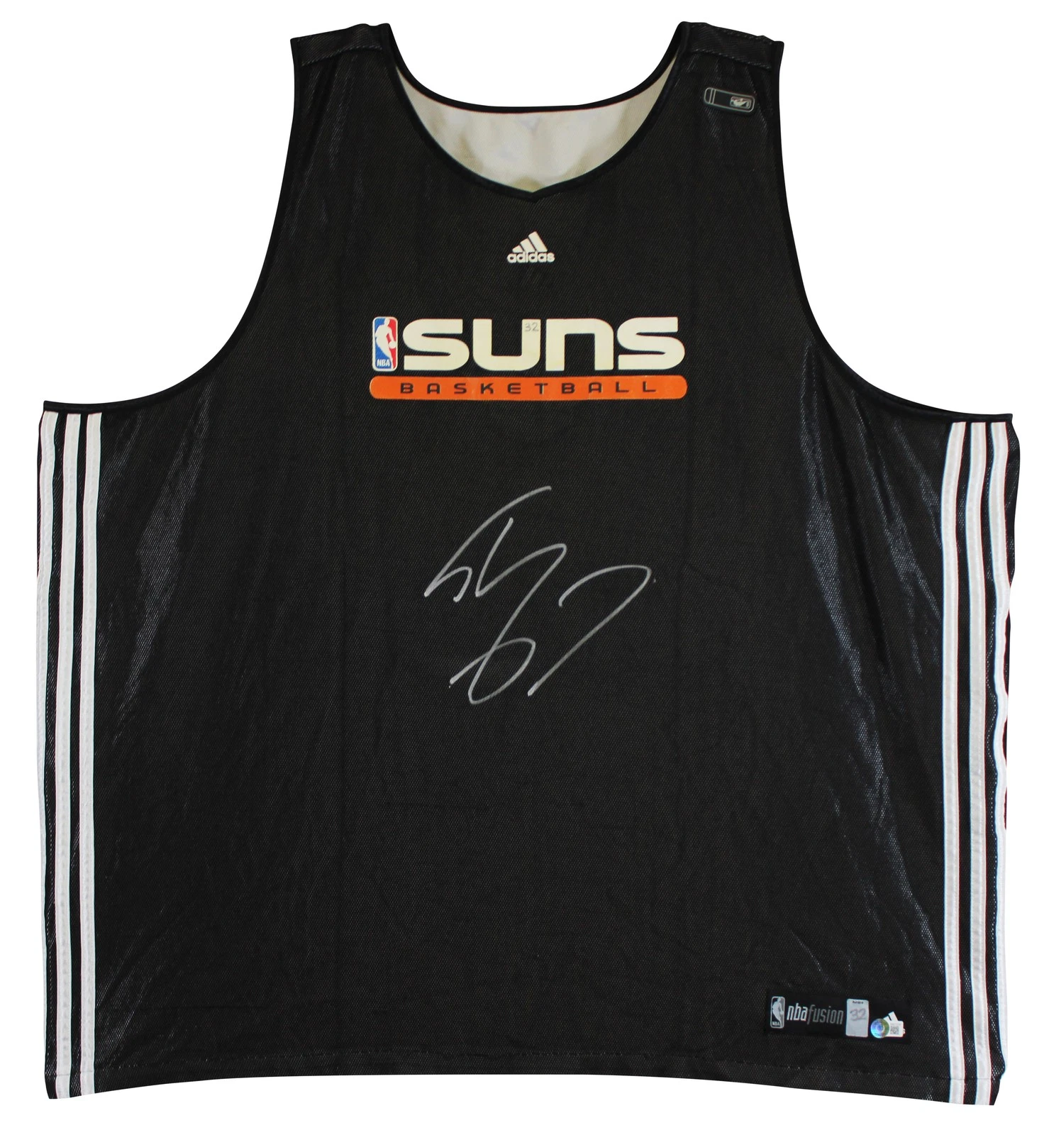 Shaquille O'Neal Signed Black Adidas Practice Reversible Jersey BAS W #WX21539