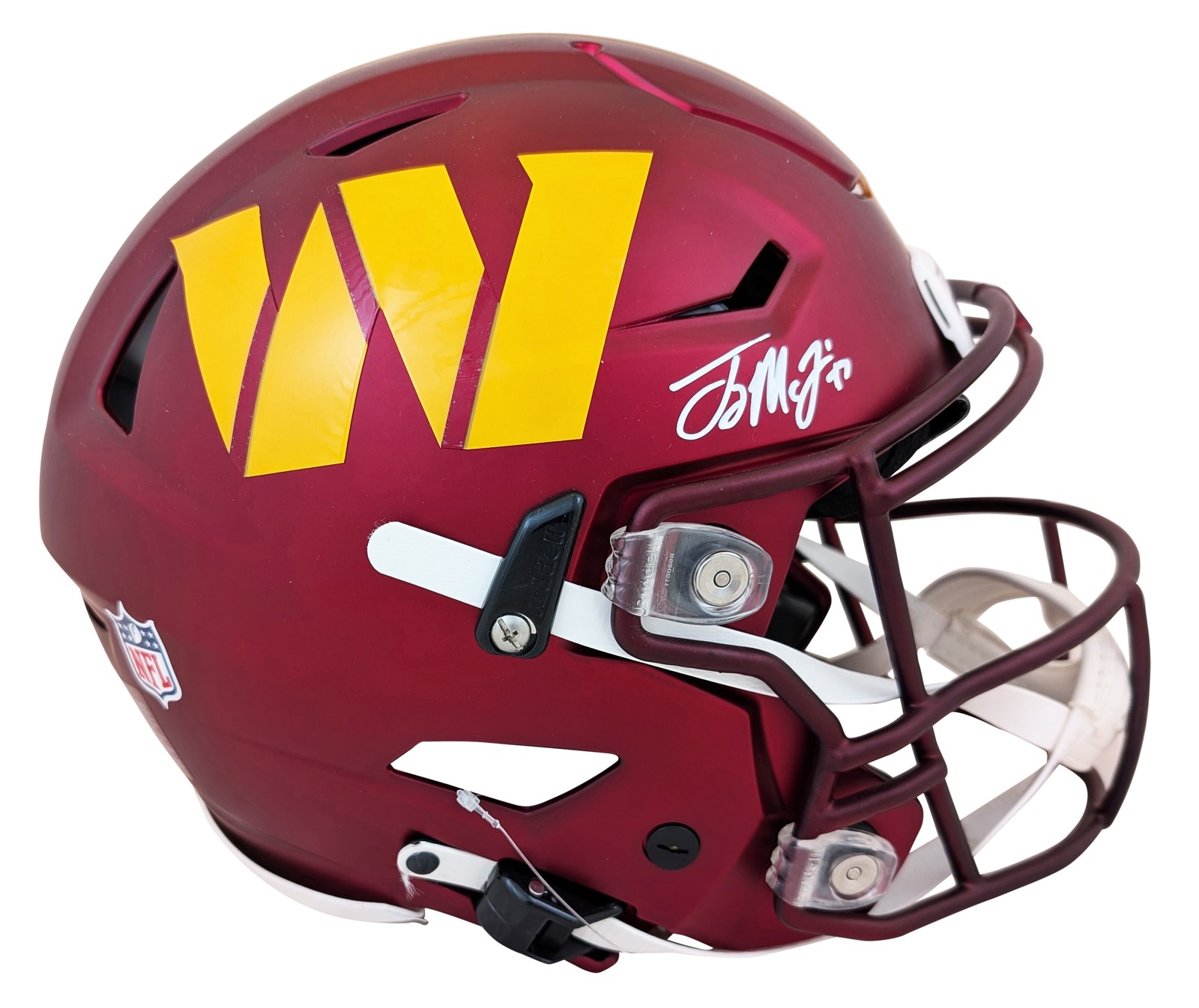 Commanders Terry McLaurin Signed Speed Flex Full Size Helmet BAS Witnessed