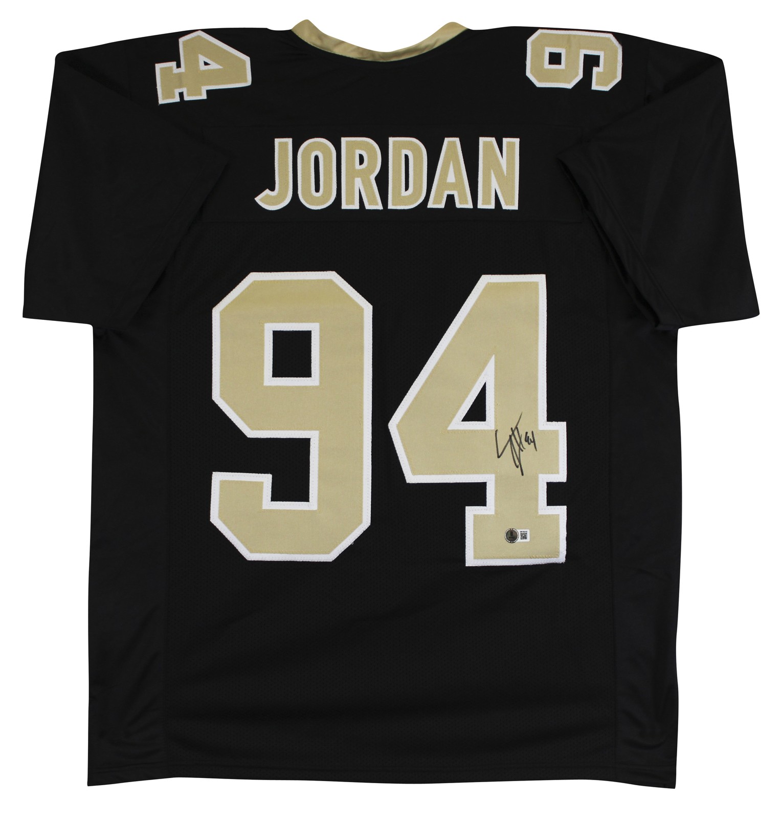 Cameron Jordan Authentic Signed Black Pro Style Jersey Autographed BAS Witnessed