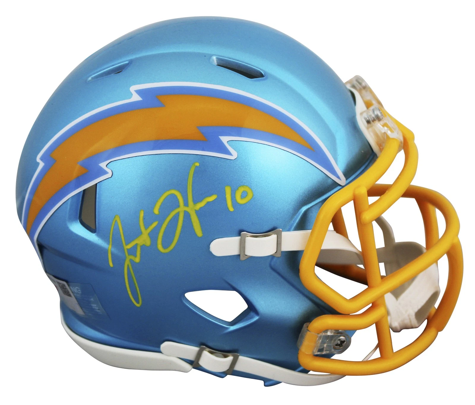 Chargers Justin Herbert Authentic Signed Flash Speed Mini Helmet Fanatics
