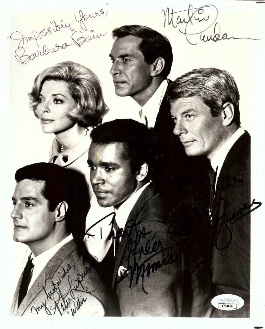 Mission: Impossible Signed Cast Autographed 8X10 Photo Graves Landau Bain +2 JSA