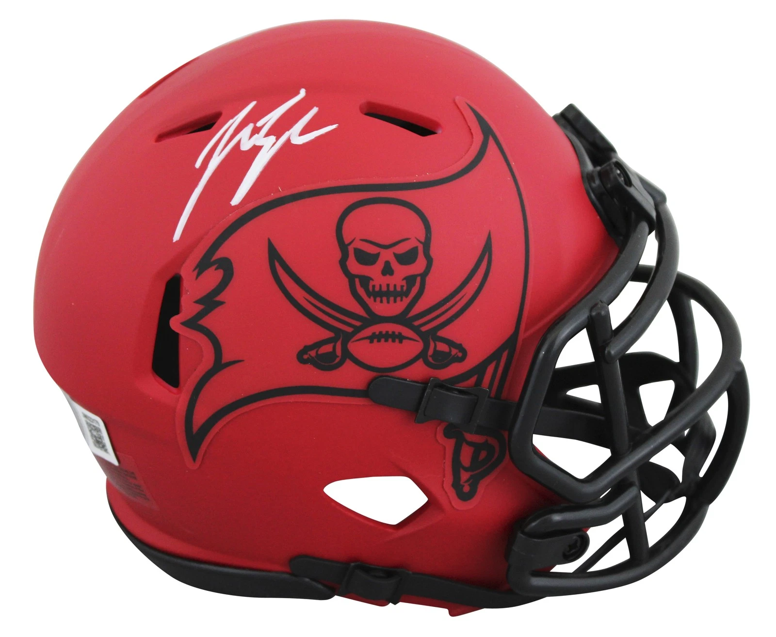 Buccaneers John Lynch Authentic Signed Rave Speed Mini Helmet BAS Witnessed