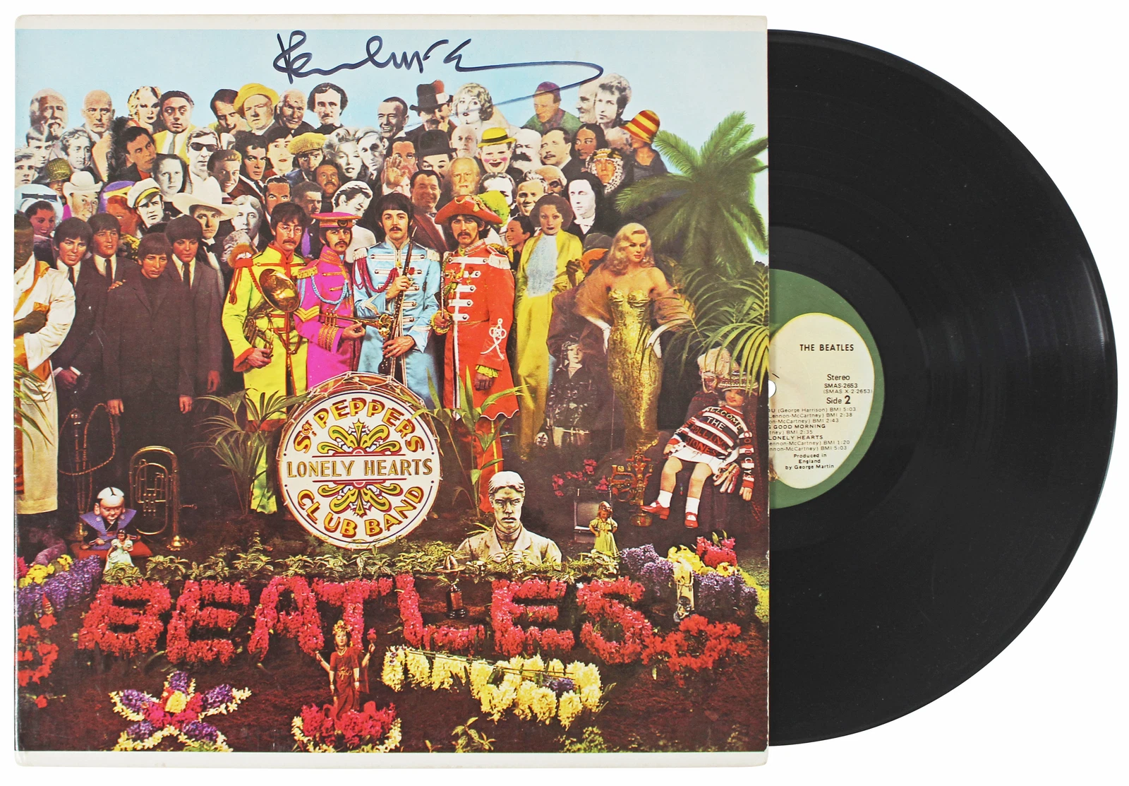 Paul McCartney Beatles Signed Sgt. Pepper's Album Cover W/ Vinyl JSA #YY56740