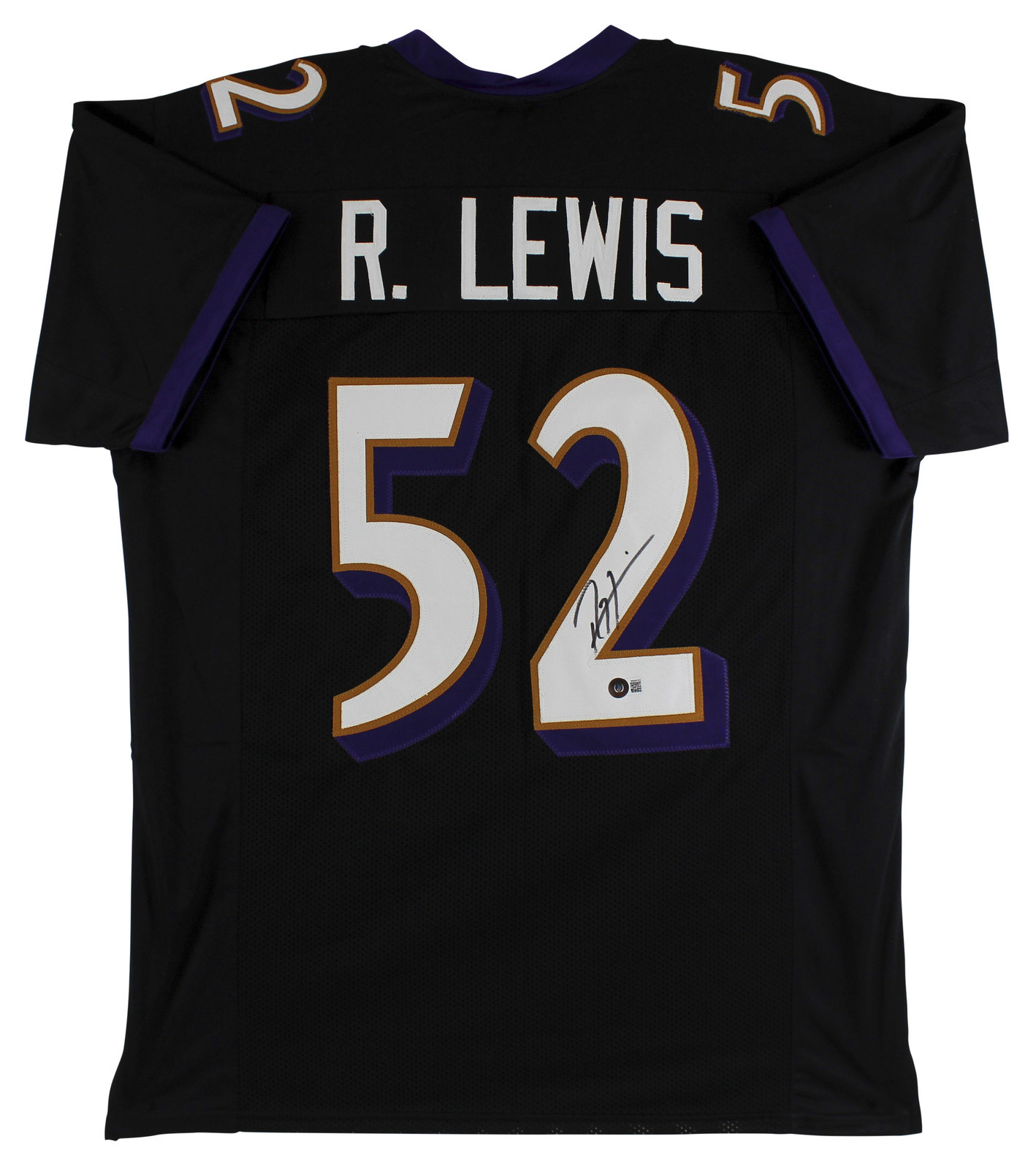 Ray Lewis Authentic Signed Black Pro Style Jersey Autographed BAS Witnessed