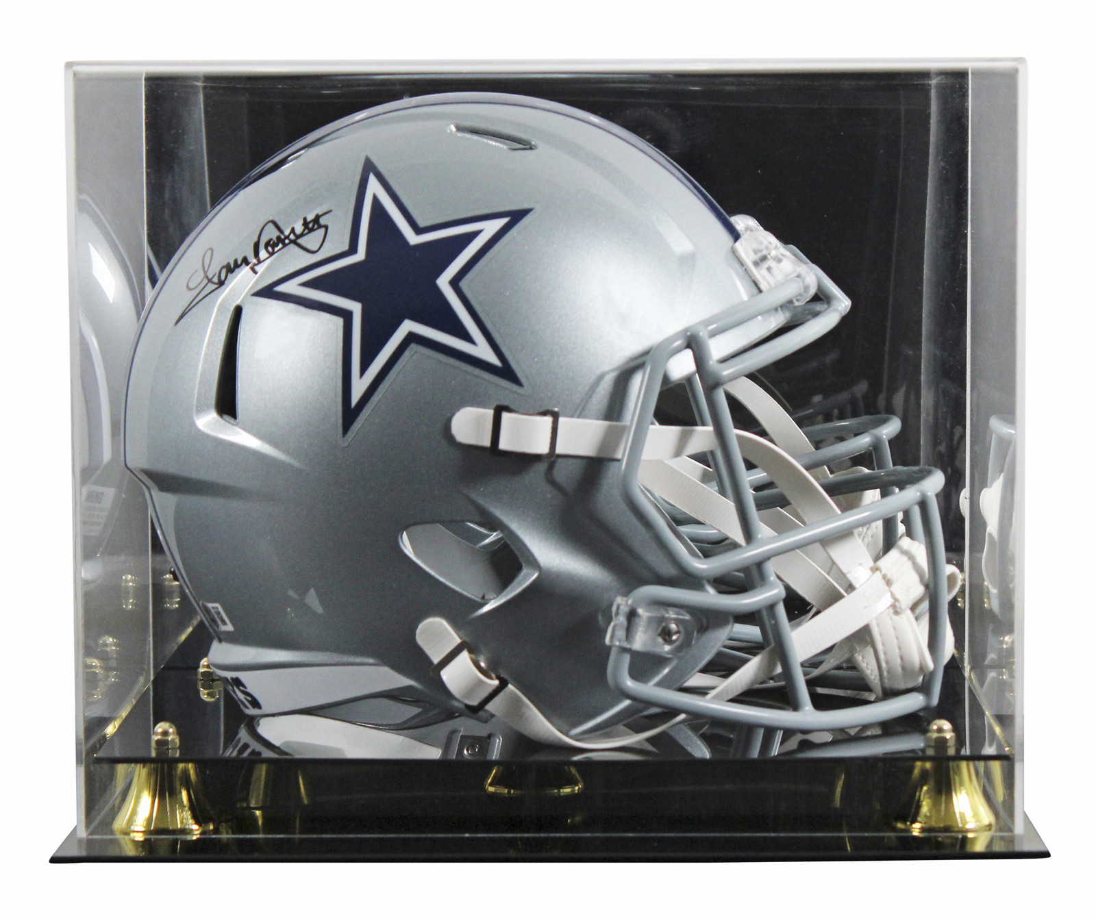 Cowboys Tony Dorsett Signed Full Size Speed Rep Helmet w/ Case BAS Witnessed 2