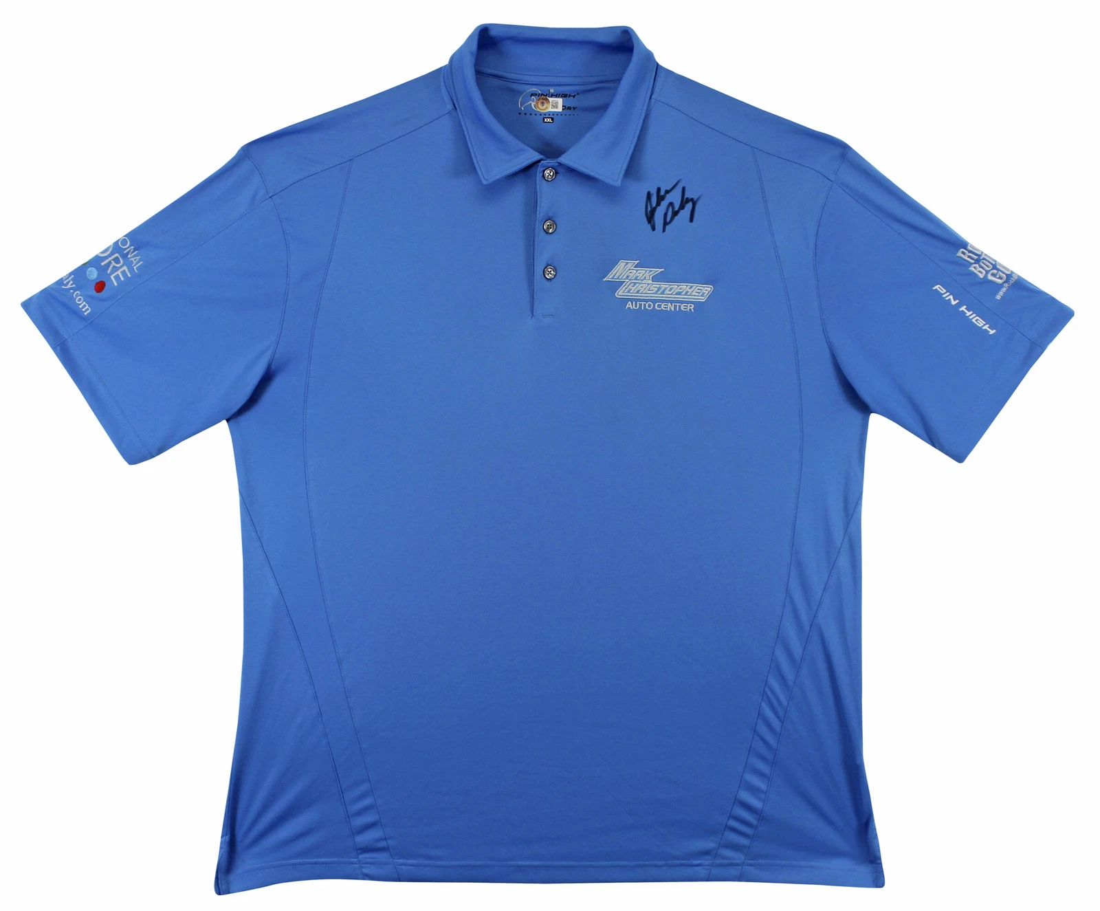 John Daly Auth Signed Match Worn Baby Blue Loudmouth Polo Shirt BAS #BK84733