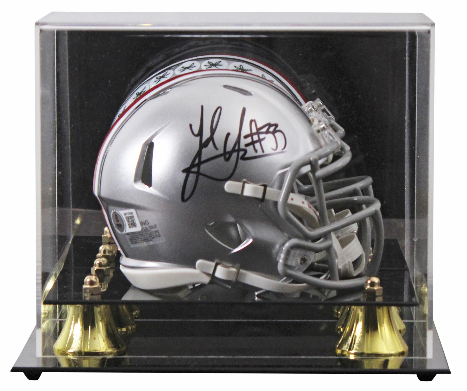 Ohio State Jack Sawyer Authentic Signed Speed Mini Helmet W/ Case BAS Witnessed