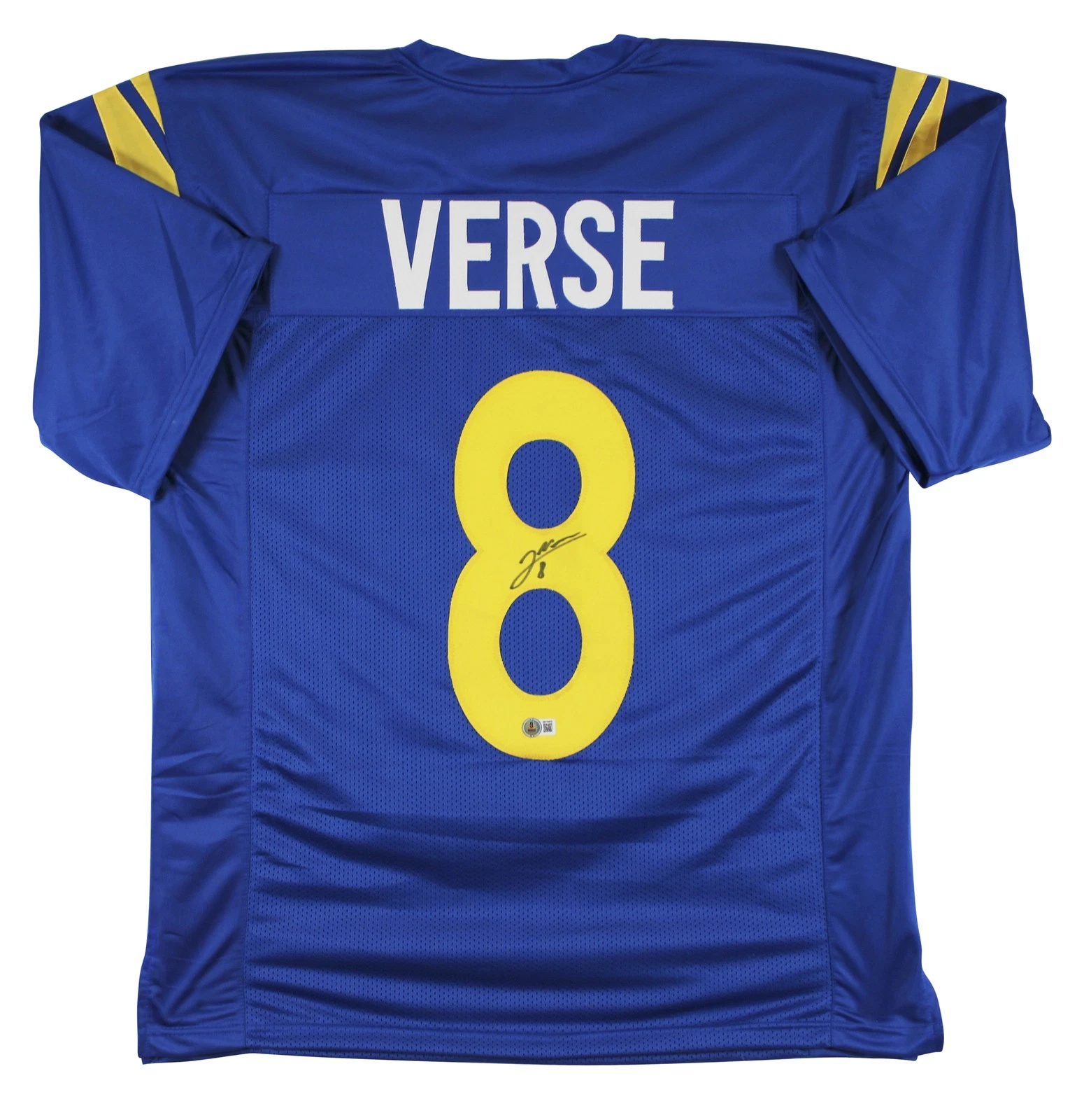 Jared Verse Authentic Signed Blue Pro Style Jersey Autographed BAS Witnessed 1