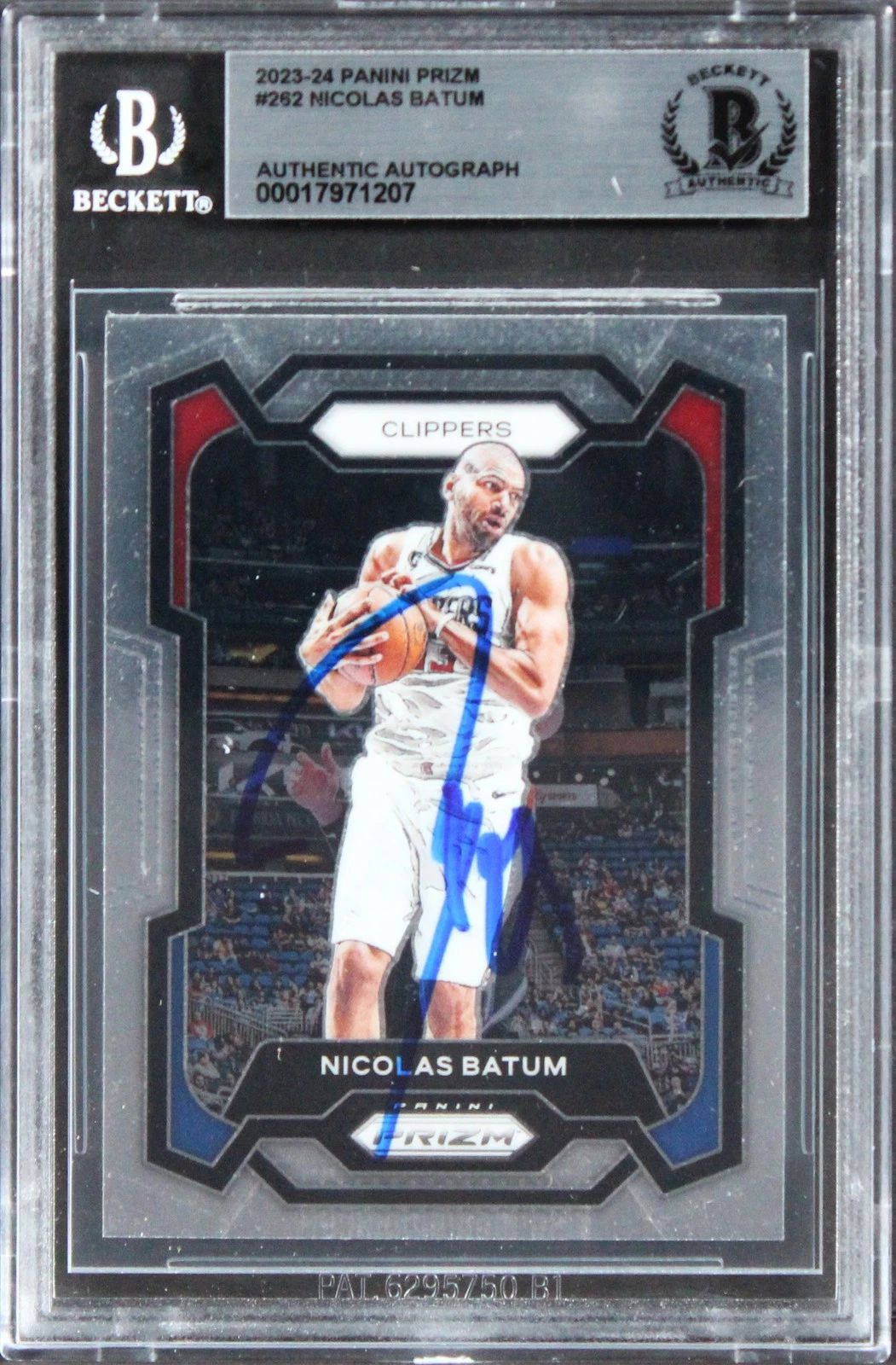 Clippers Nicolas Batum Authentic Signed 2023 Panini Prizm #262 Card BAS Slabbed