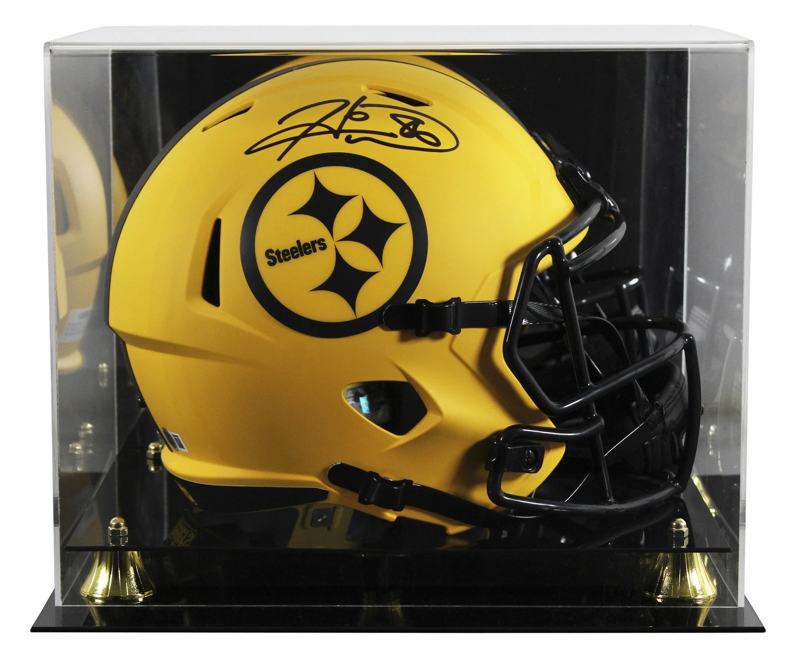 Steelers Hines Ward Signed Rave Full Size Speed Rep Helmet W/ Case BAS Witnessed