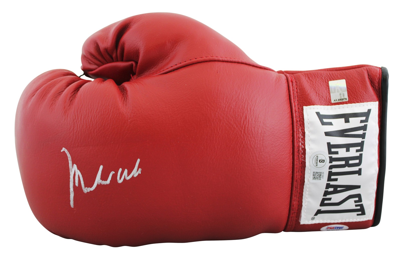 Muhammad Ali Authentic Signed Red Everlast Boxing Glove BAS LOA #AE13527