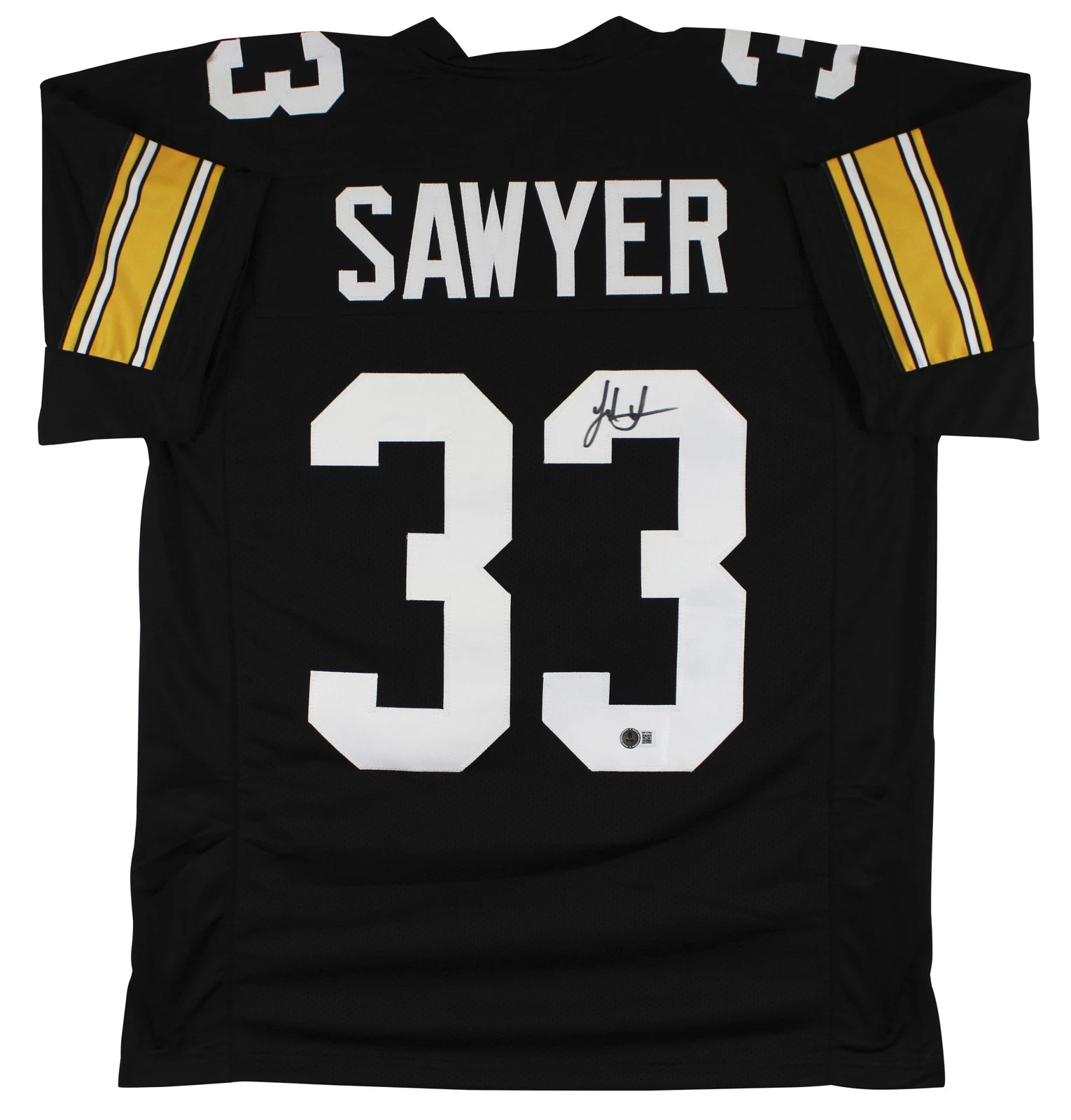 Jack Sawyer Authentic Signed Black Throwback Pro Style Jersey BAS Witnessed