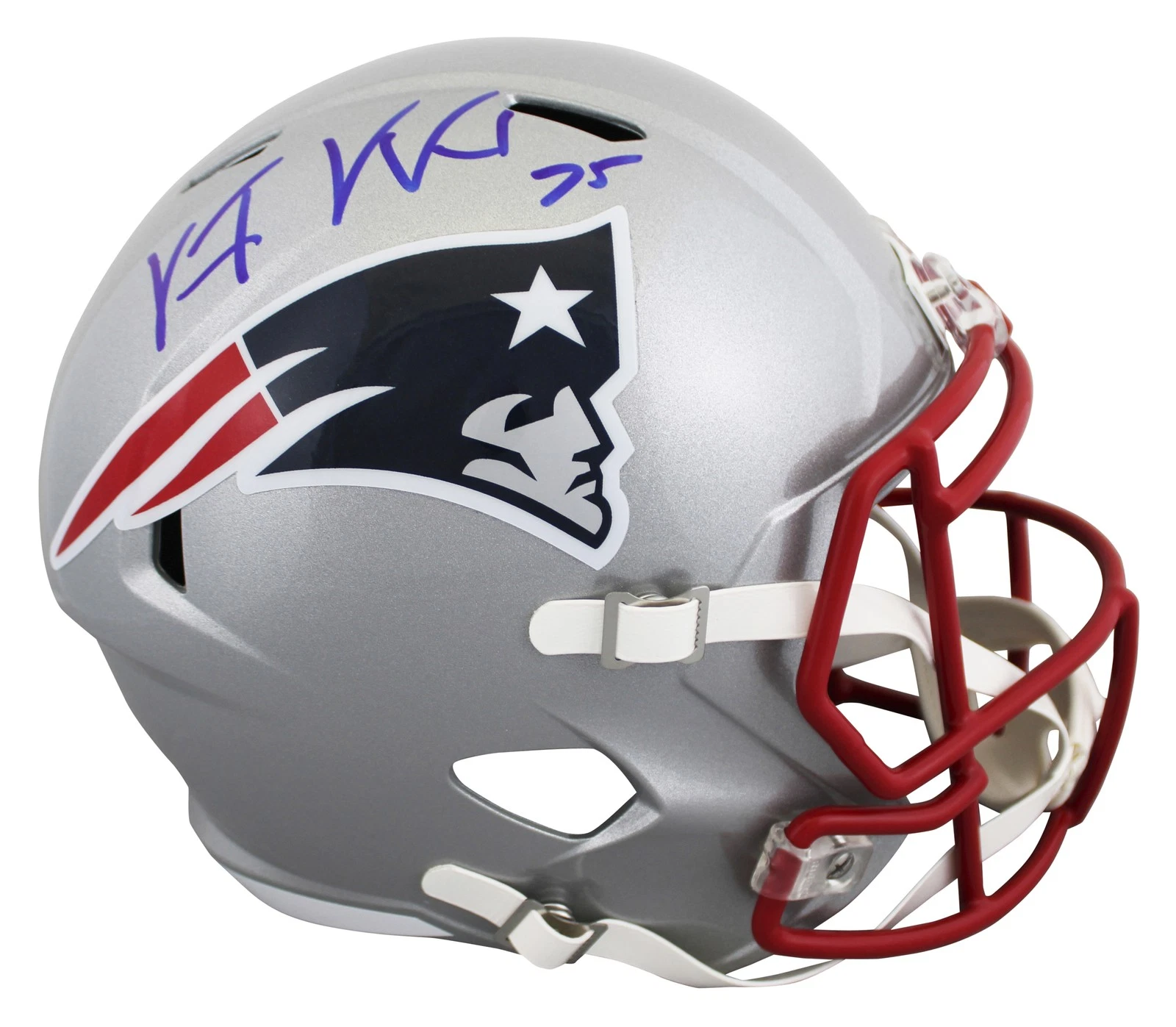 Patriots Vince Wilfork Authentic Signed Full Size Speed Rep Helmet BAS Witnessed
