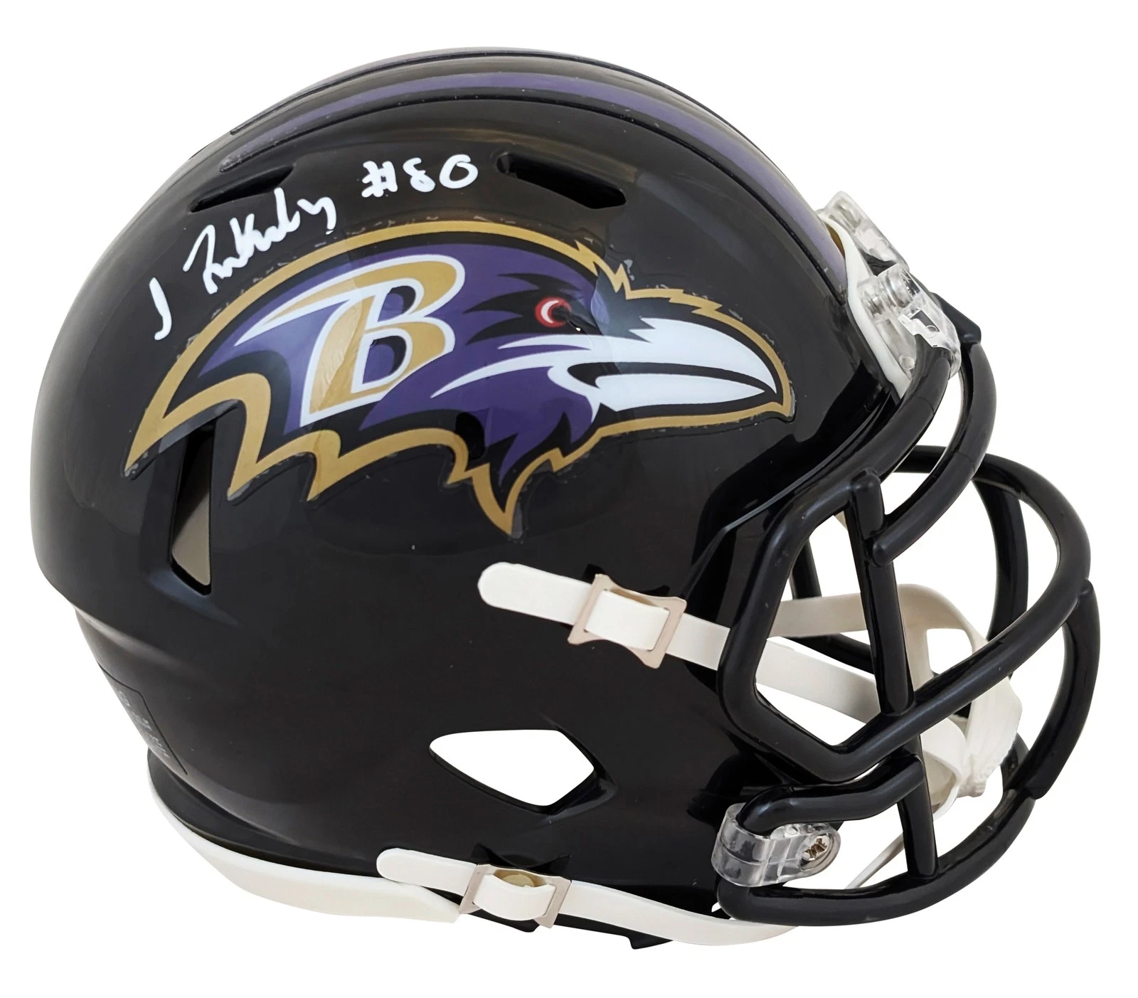 Ravens Isaiah Likely Authentic Signed Speed Mini Helmet BAS Witnessed