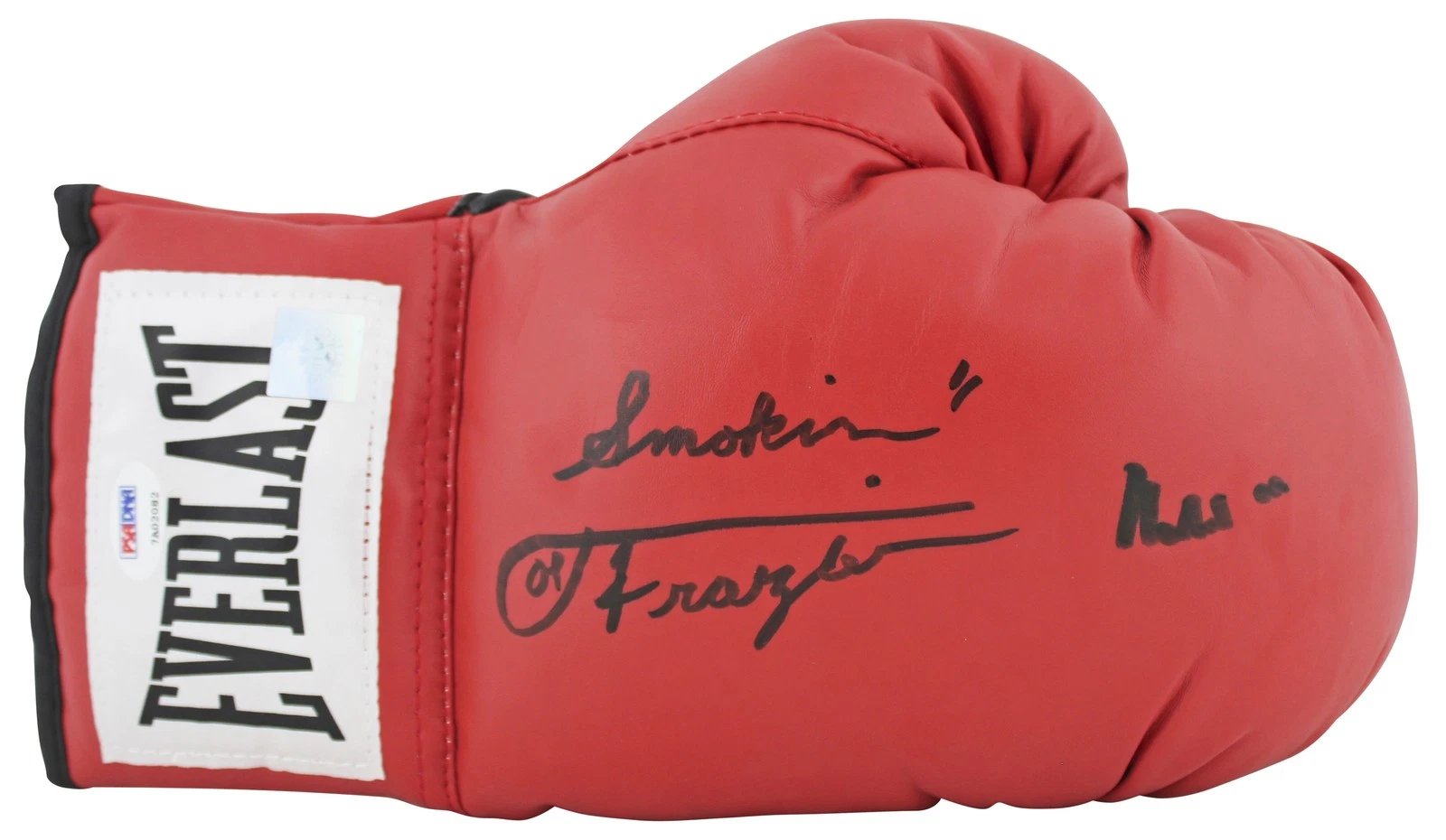 Muhammad Ali & Joe Frazier Signed Red Everlast Boxing Glove PSA/DNA #7A02082