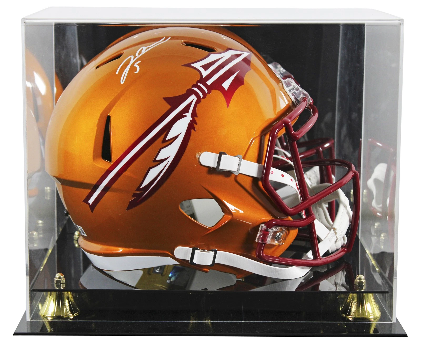 Florida State Jared Verse Signed Flash Full Size Speed Rep Helmet W/ Case BAS W
