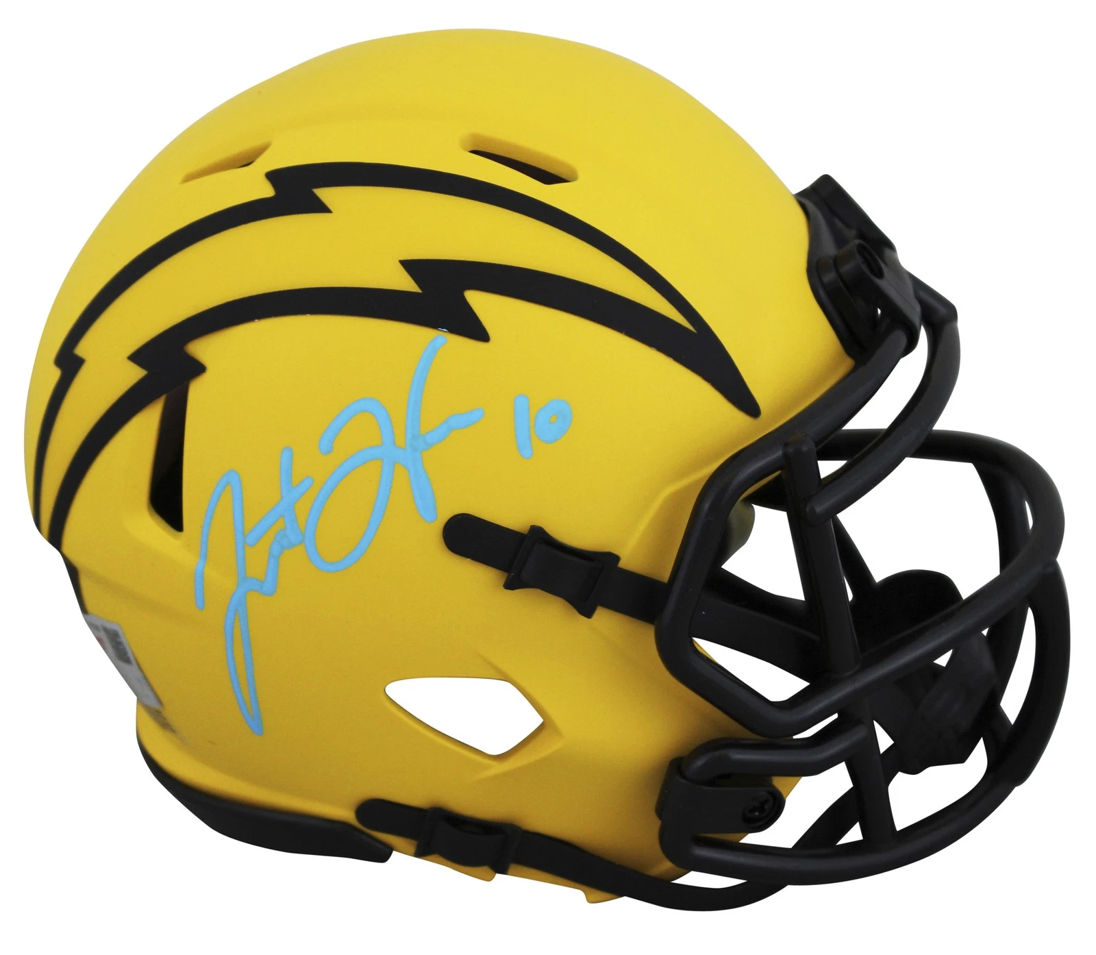 Chargers Justin Herbert Authentic Signed Rave Speed Mini Helmet Fanatics