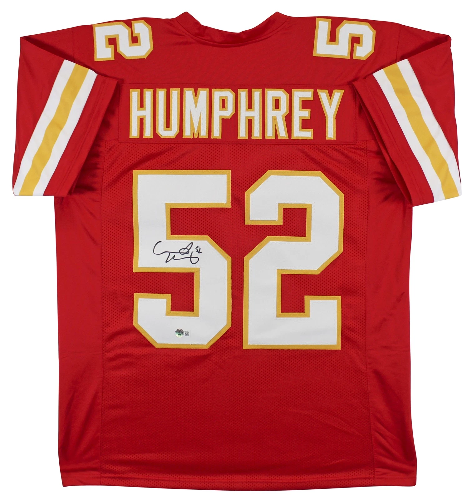 Creed Humphrey Authentic Signed Red Pro Style Jersey BAS Witnessed