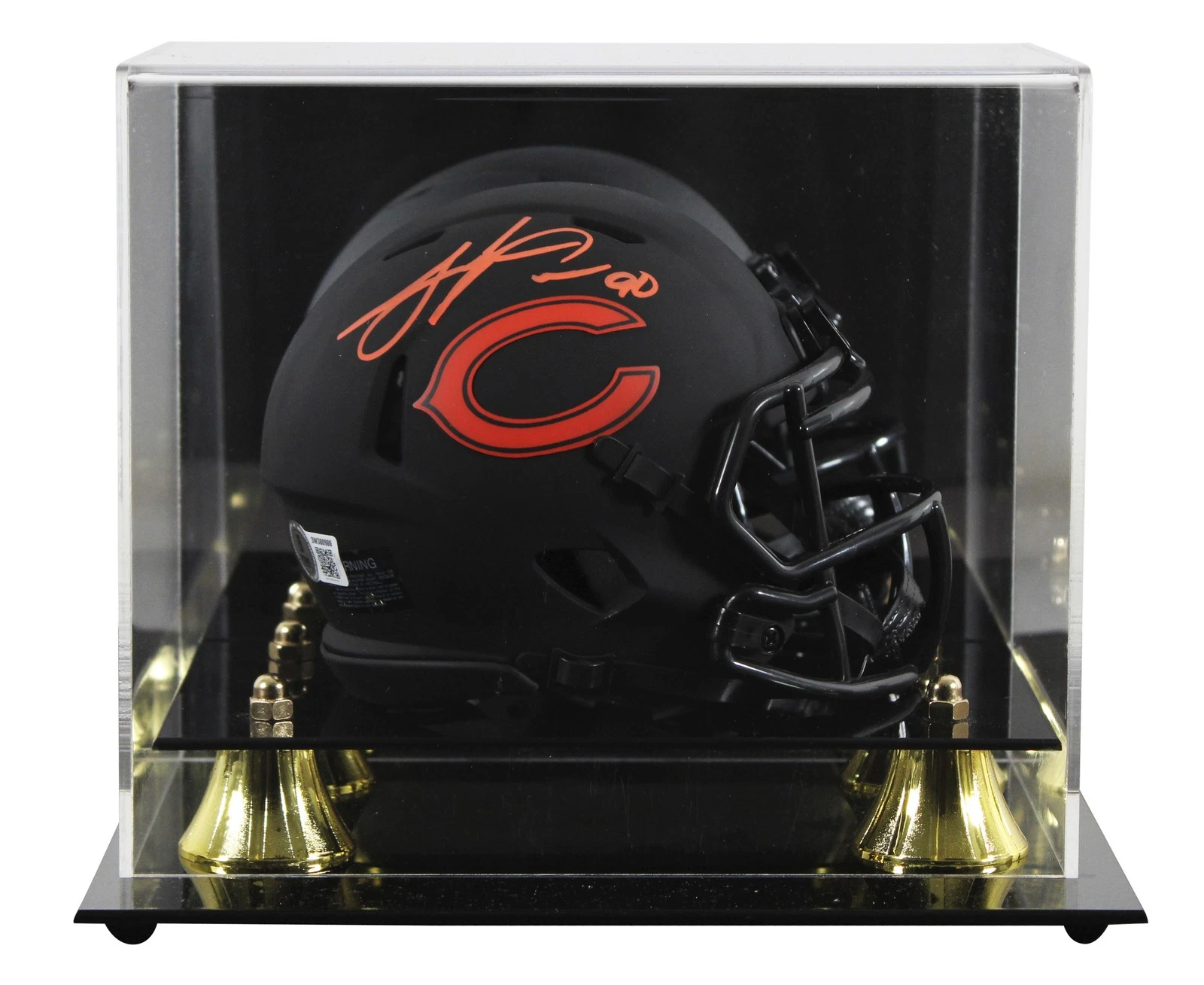 Bears Julius Peppers Signed Eclipse Speed Mini Helmet W/ Case BAS Witnessed