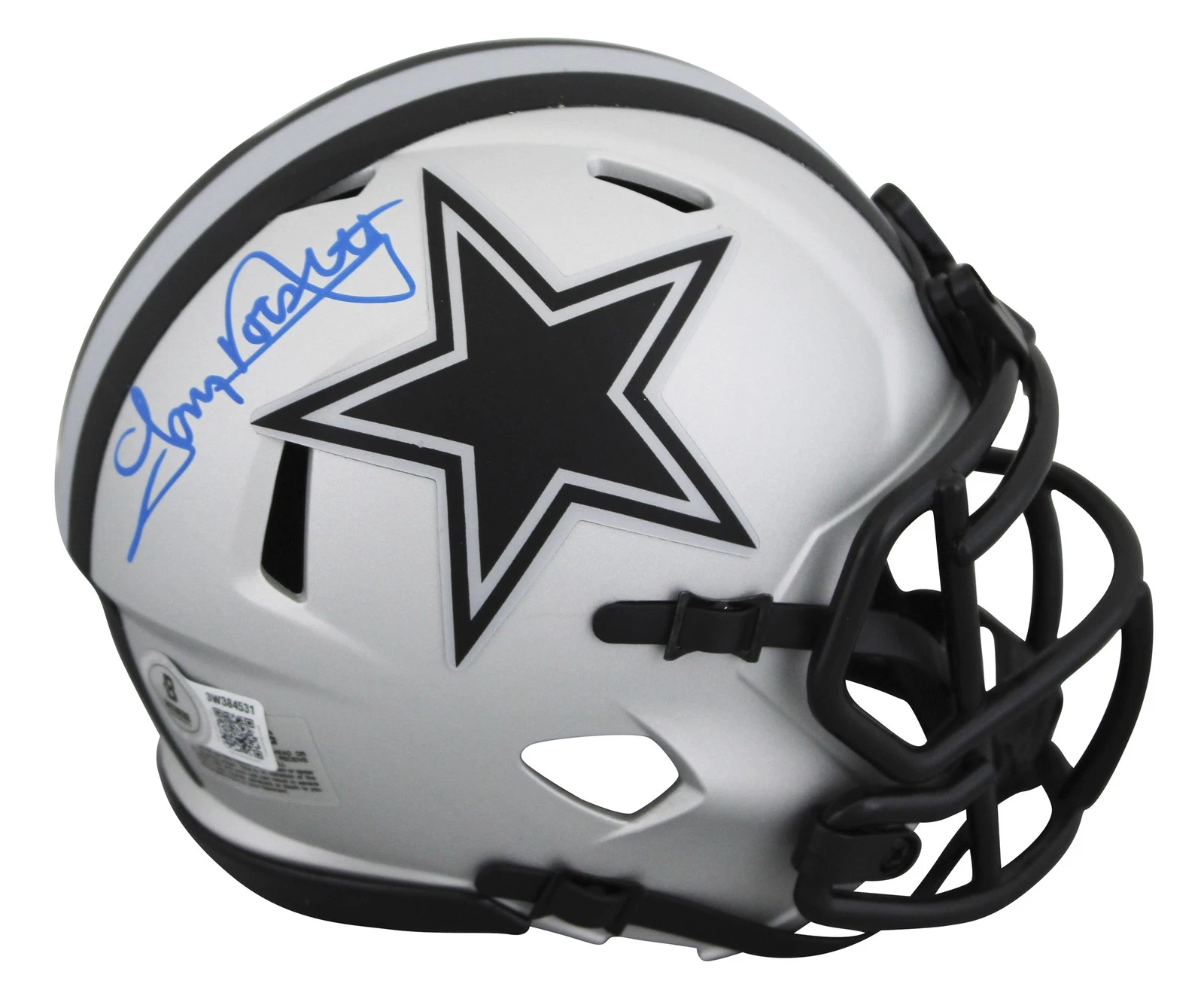 Cowboys Tony Dorsett Authentic Signed Rave Speed Mini Helmet BAS Witnessed