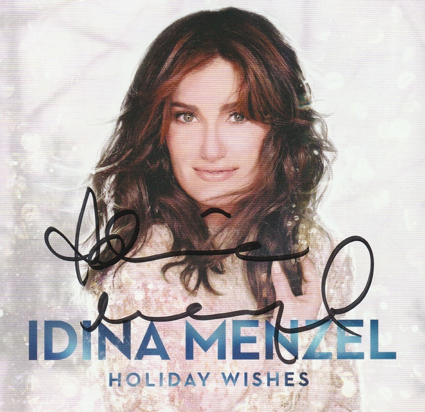 IDINA MENZEL Signed HOLIDAY WISHES CD w/ Hologram COA RARE FULL SIGNATURE!