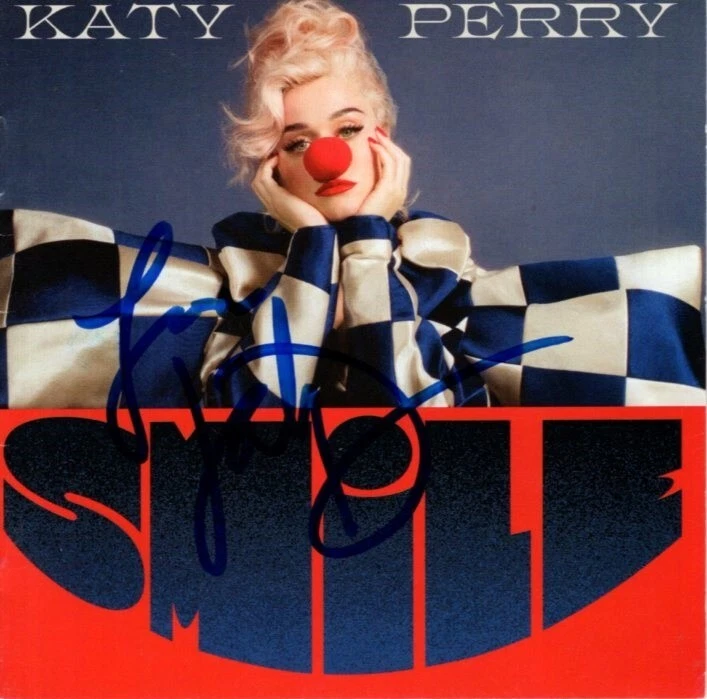 KATY PERRY Signed SMILE CD Insert Booklet w/ Hologram COA