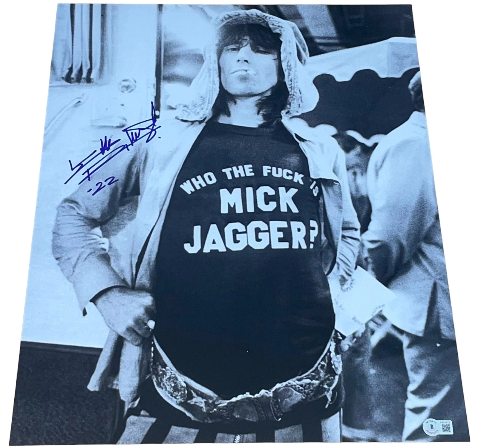 Keith Richards Signed Autograph 16x20 Photo Rolling Stones Legend Jagger Beckett