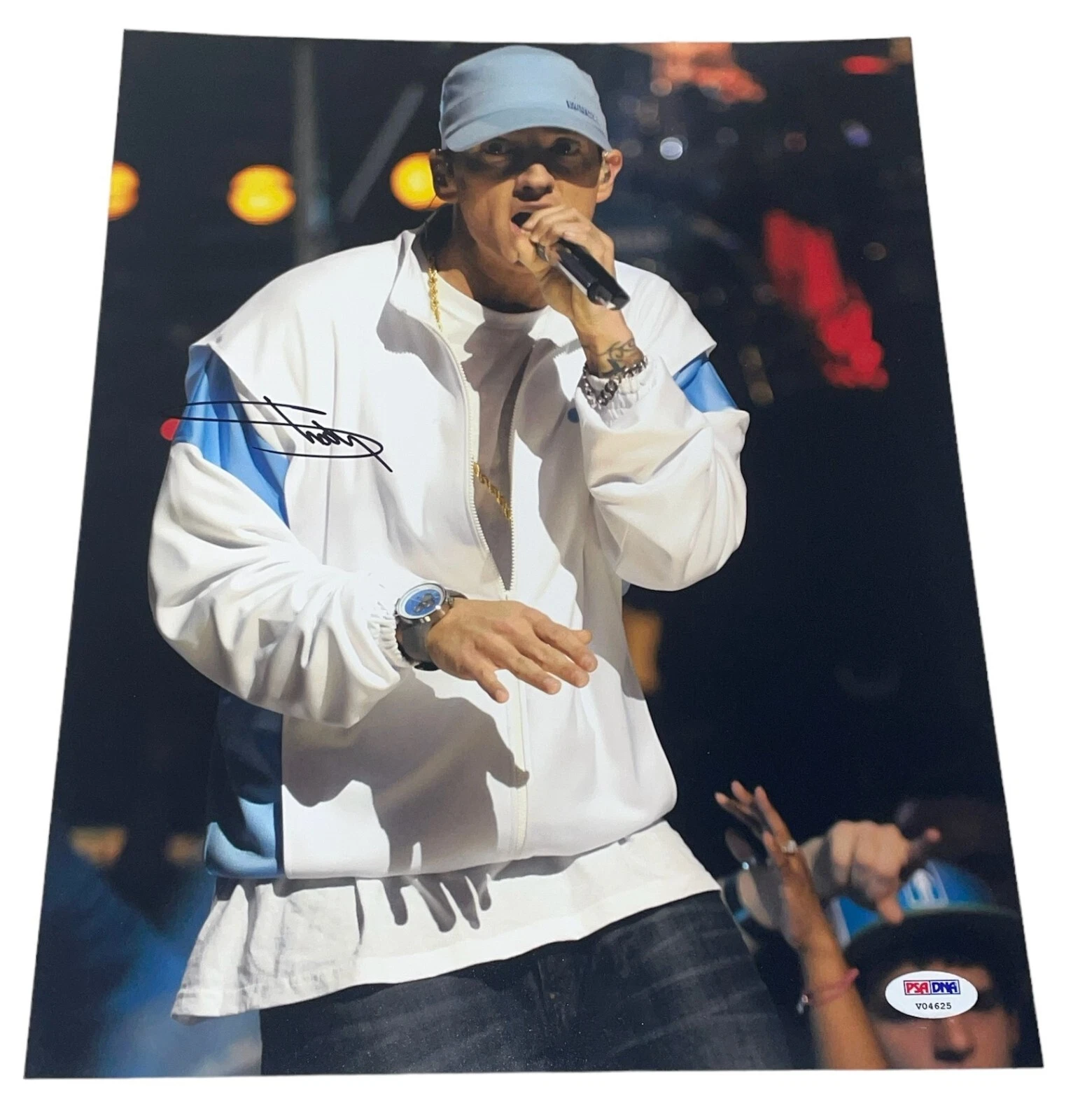 Eminem Marshall Mathers Signed Autograph 11x14 Photo 8 Mile Rapper Icon PSA LOA