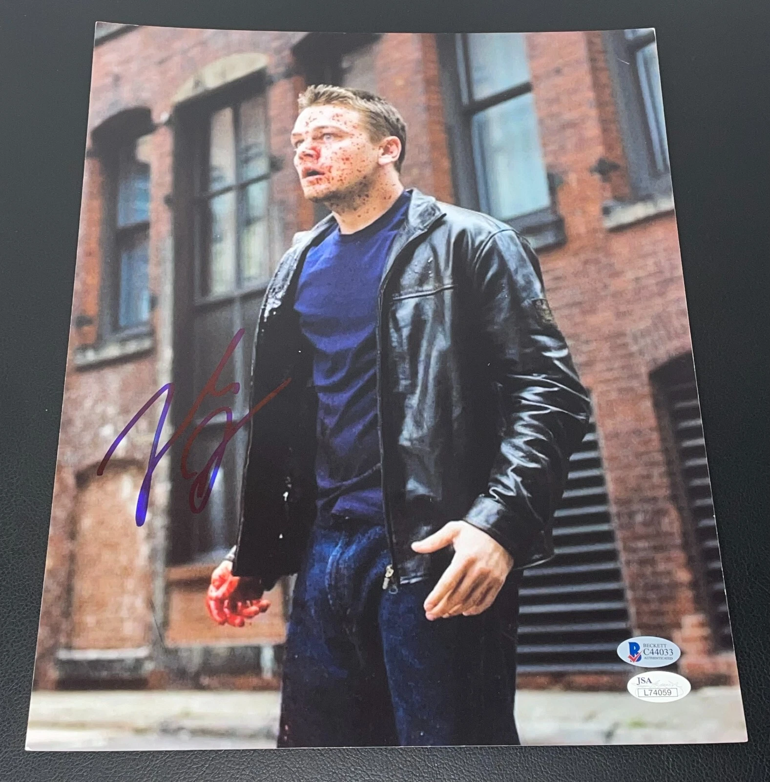 LEONARDO DICAPRIO SIGNED AUTOGRAPH 11×14 PHOTO THE DEPARTED BECKETT BAS JSA COA COLLECTIBLE MEMORABILIA