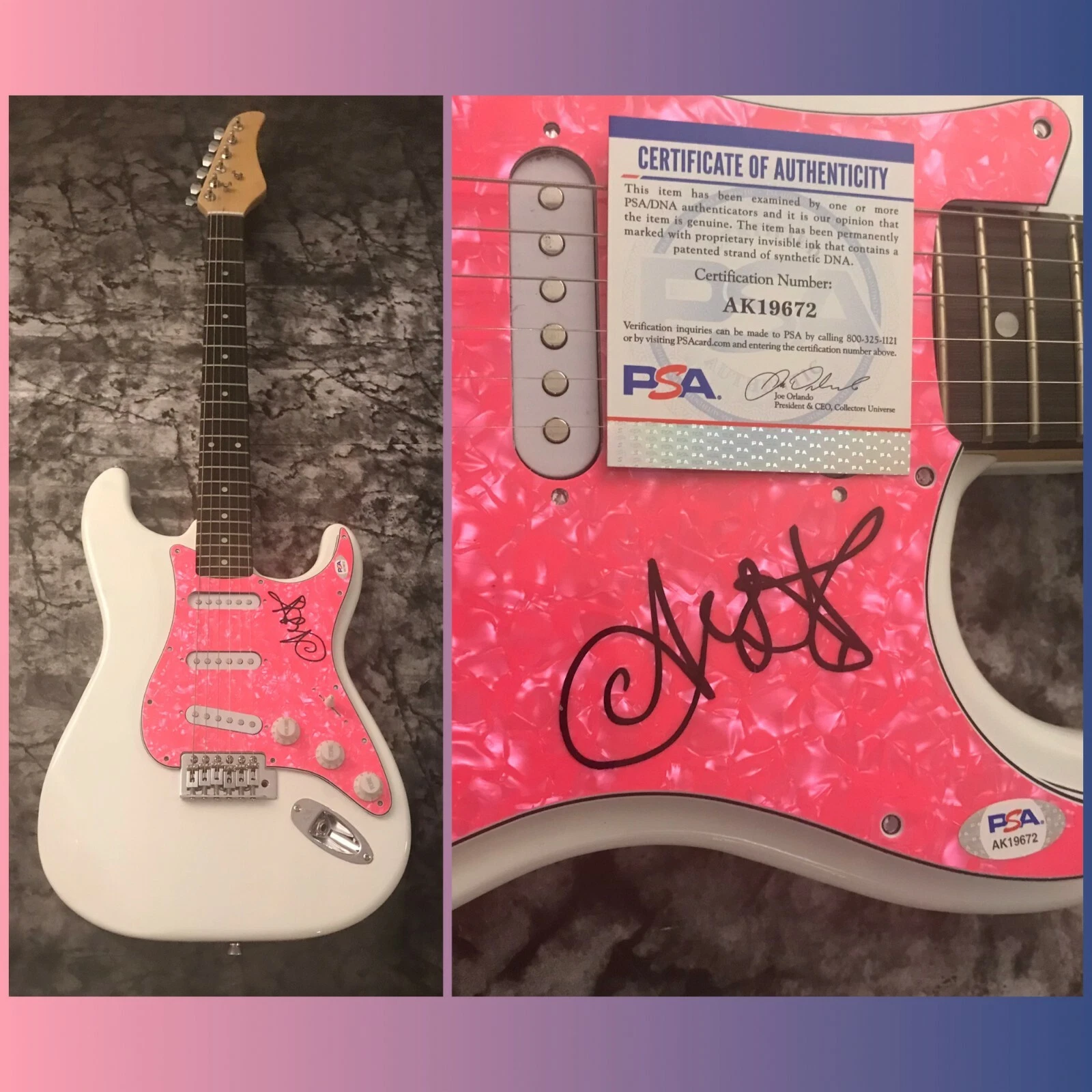 PSA/DNA  Arch Enemy Band Star  * ALISSA WHITE-GLUZ *  Signed Electric Guitar COA